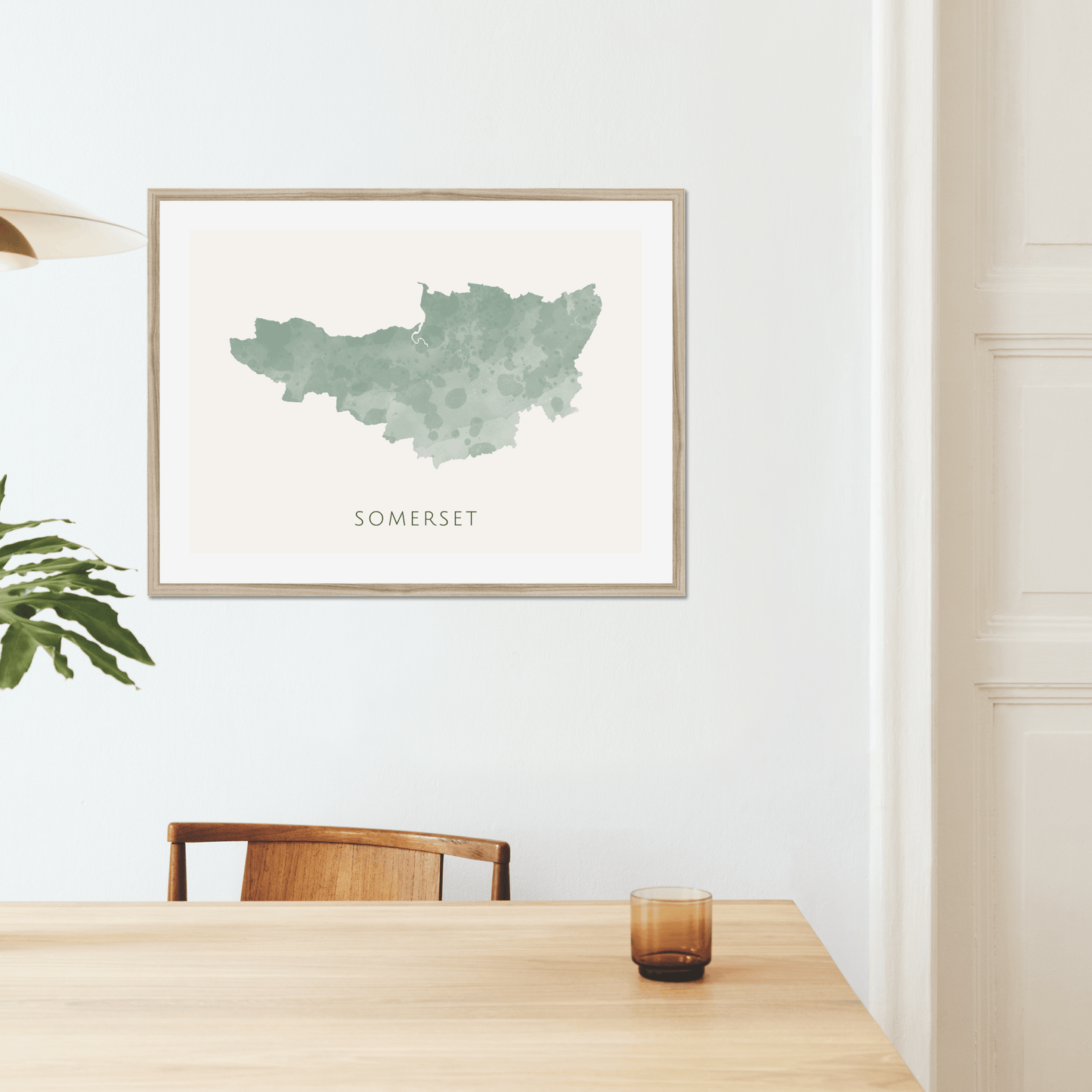 Somerset - Framed & Mounted Map
