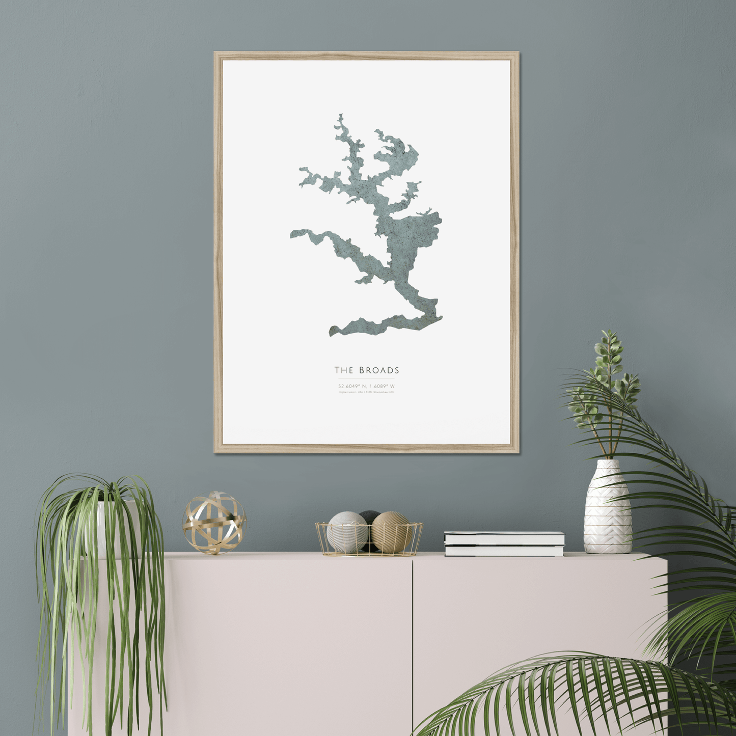Map of The Broads - Fine Art Print