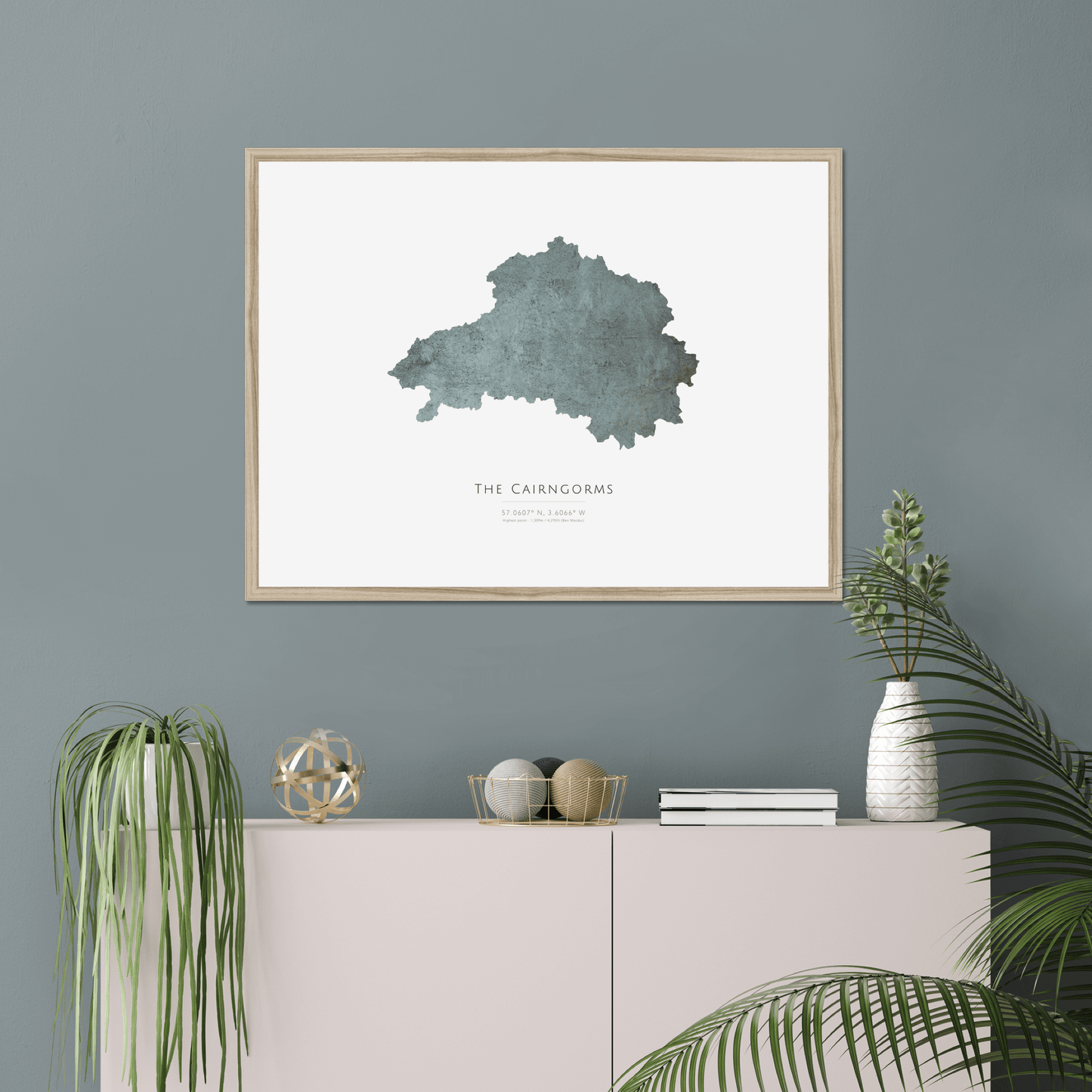 Map of The Cairngorms - Fine Art Print
