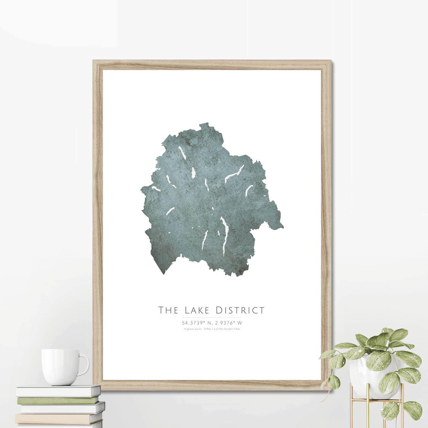 Map of the Lake District - Fine Art Print