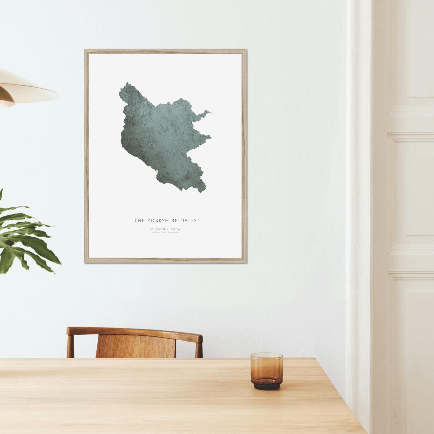 Yorkshire Dales - Framed & Mounted Map