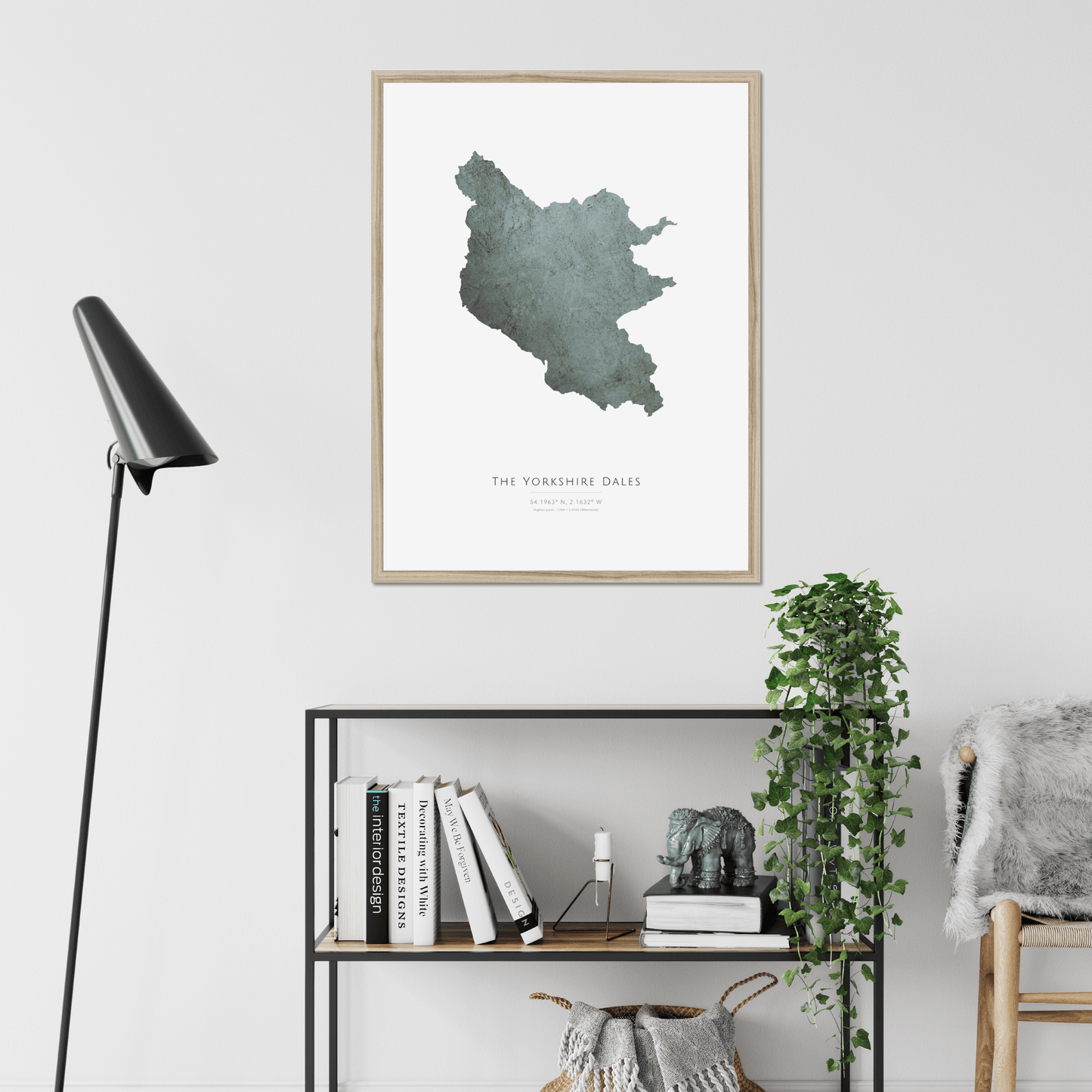 Map of the Yorkshire Dales - Fine Art Print