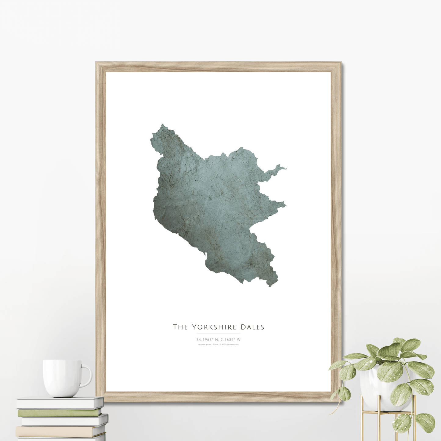 Map of the Yorkshire Dales - Fine Art Print