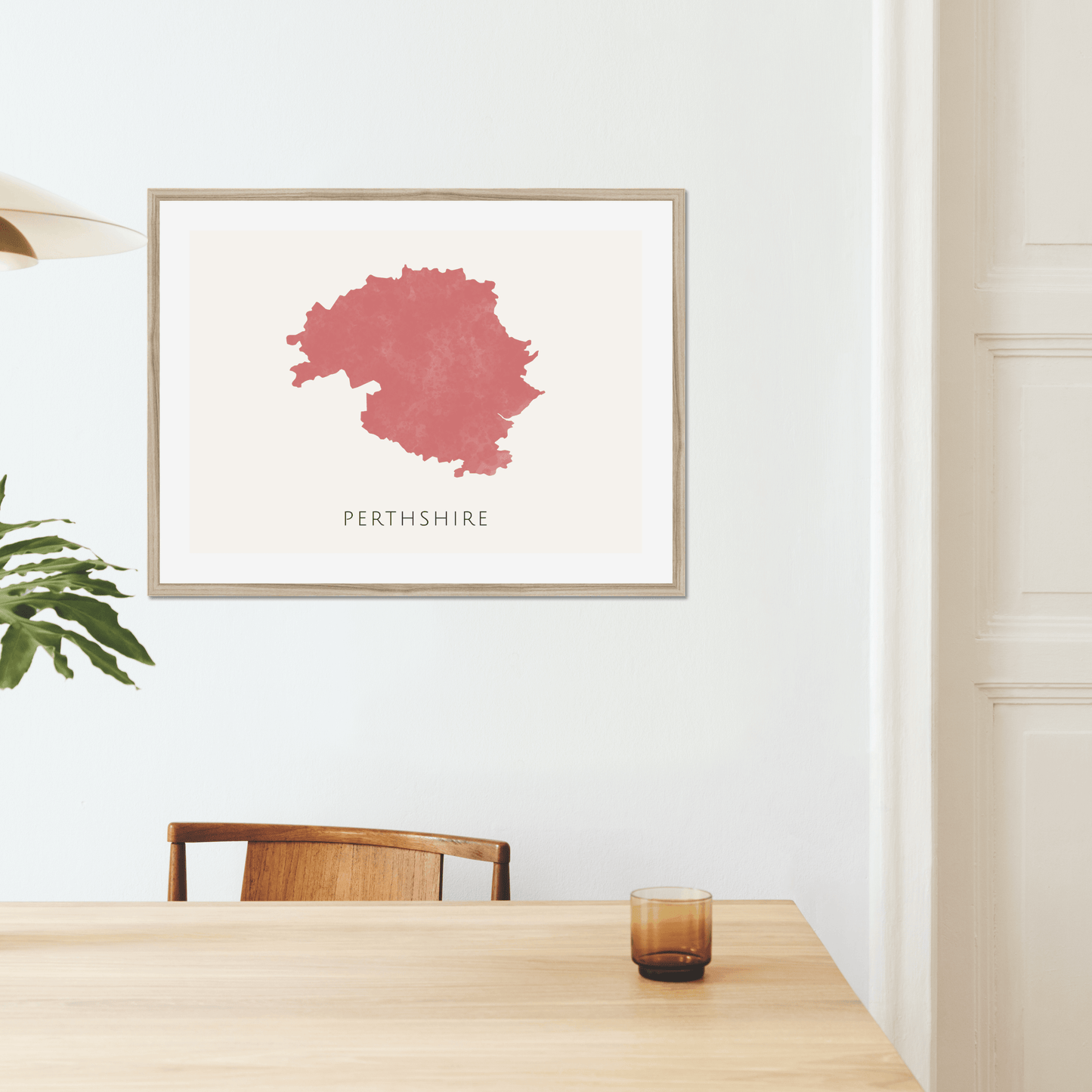 Perthshire - Framed & Mounted Map
