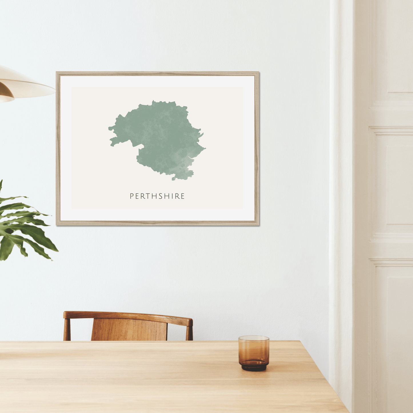 Perthshire - Framed & Mounted Map