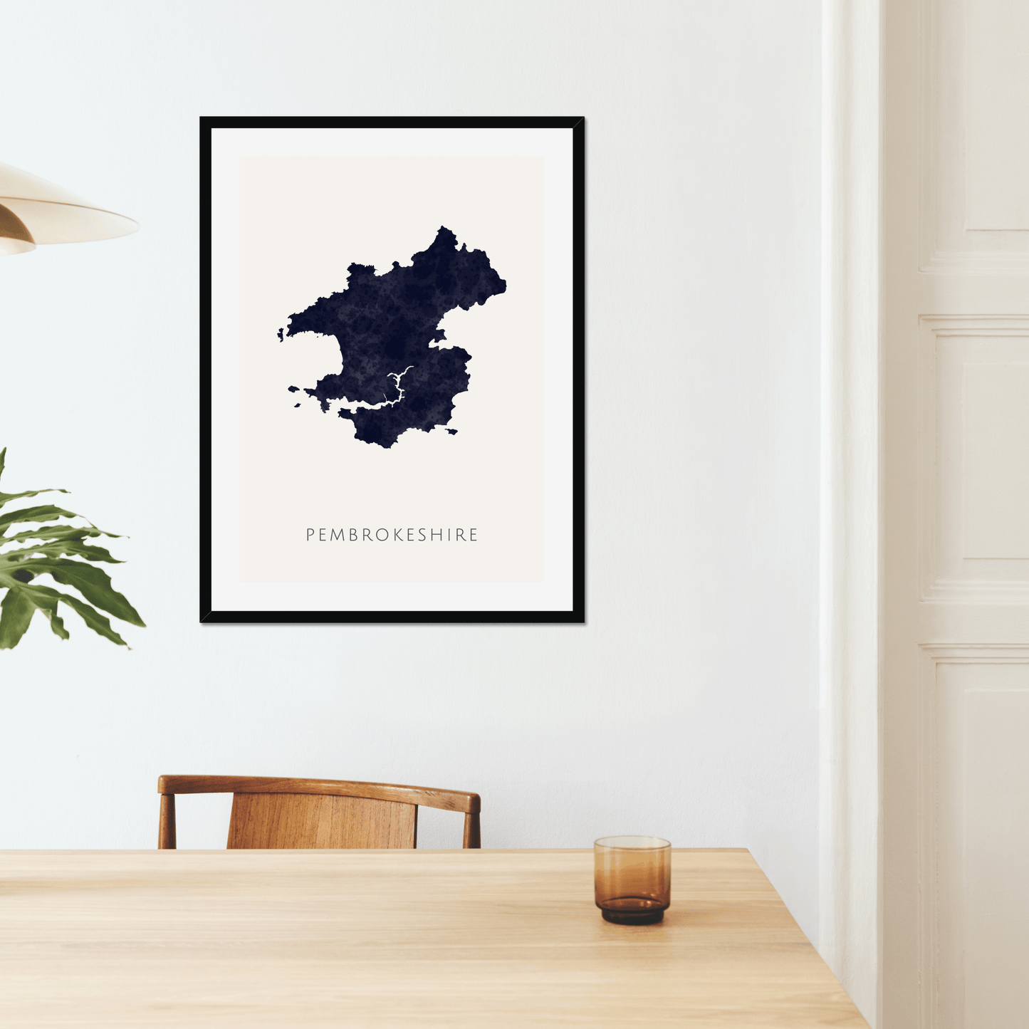 Pembrokeshire - Framed & Mounted Map