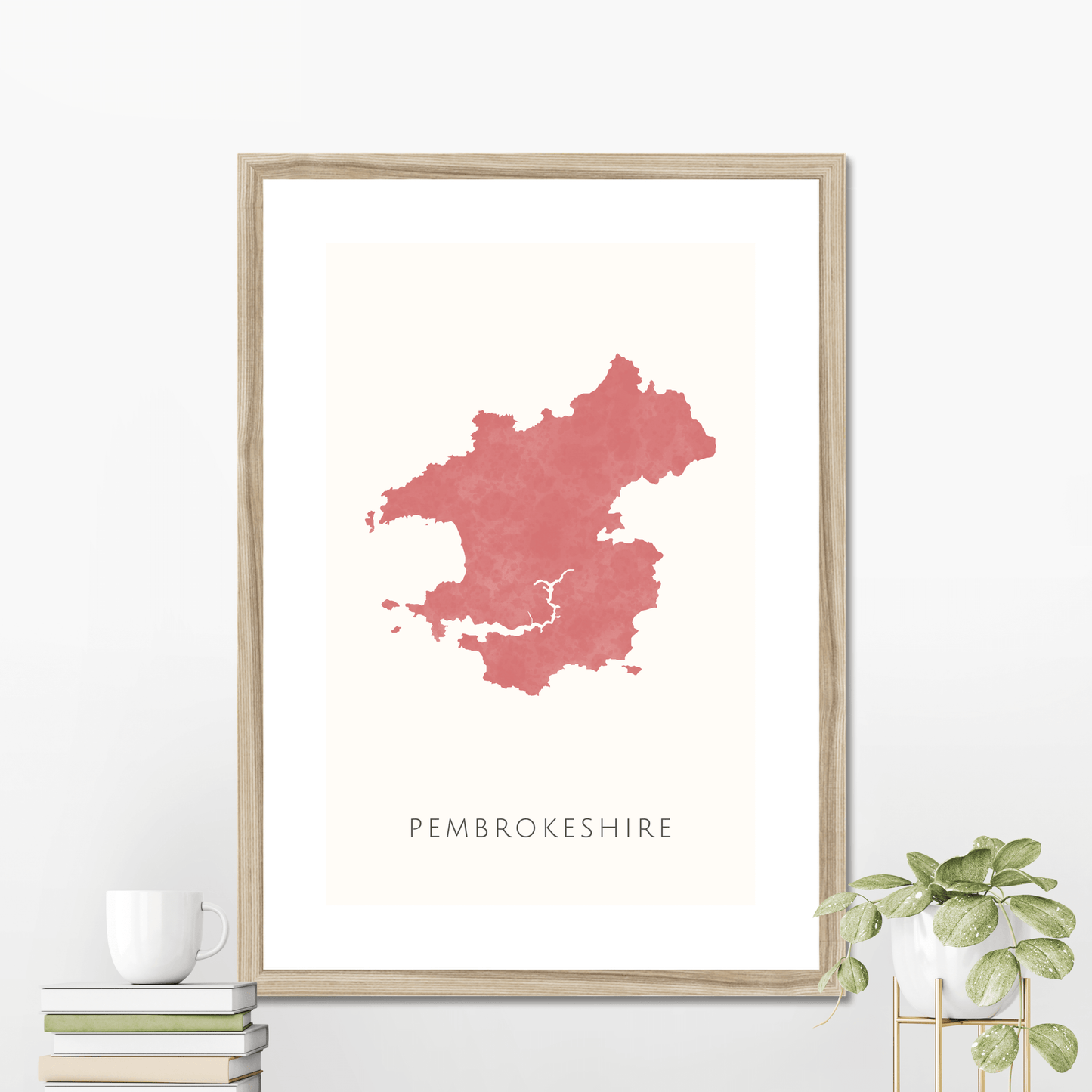 Pembrokeshire - Framed & Mounted Map