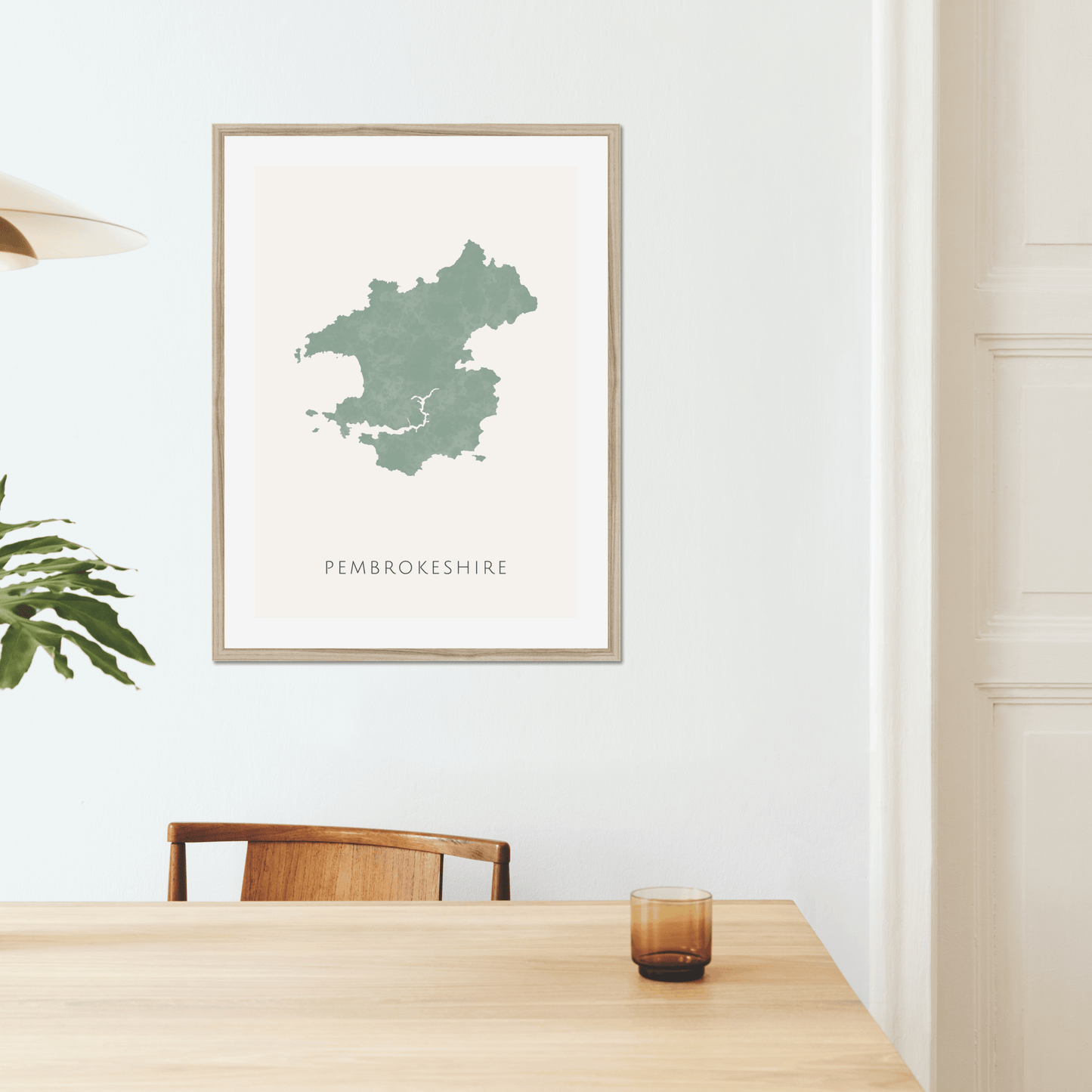 Pembrokeshire - Framed & Mounted Map