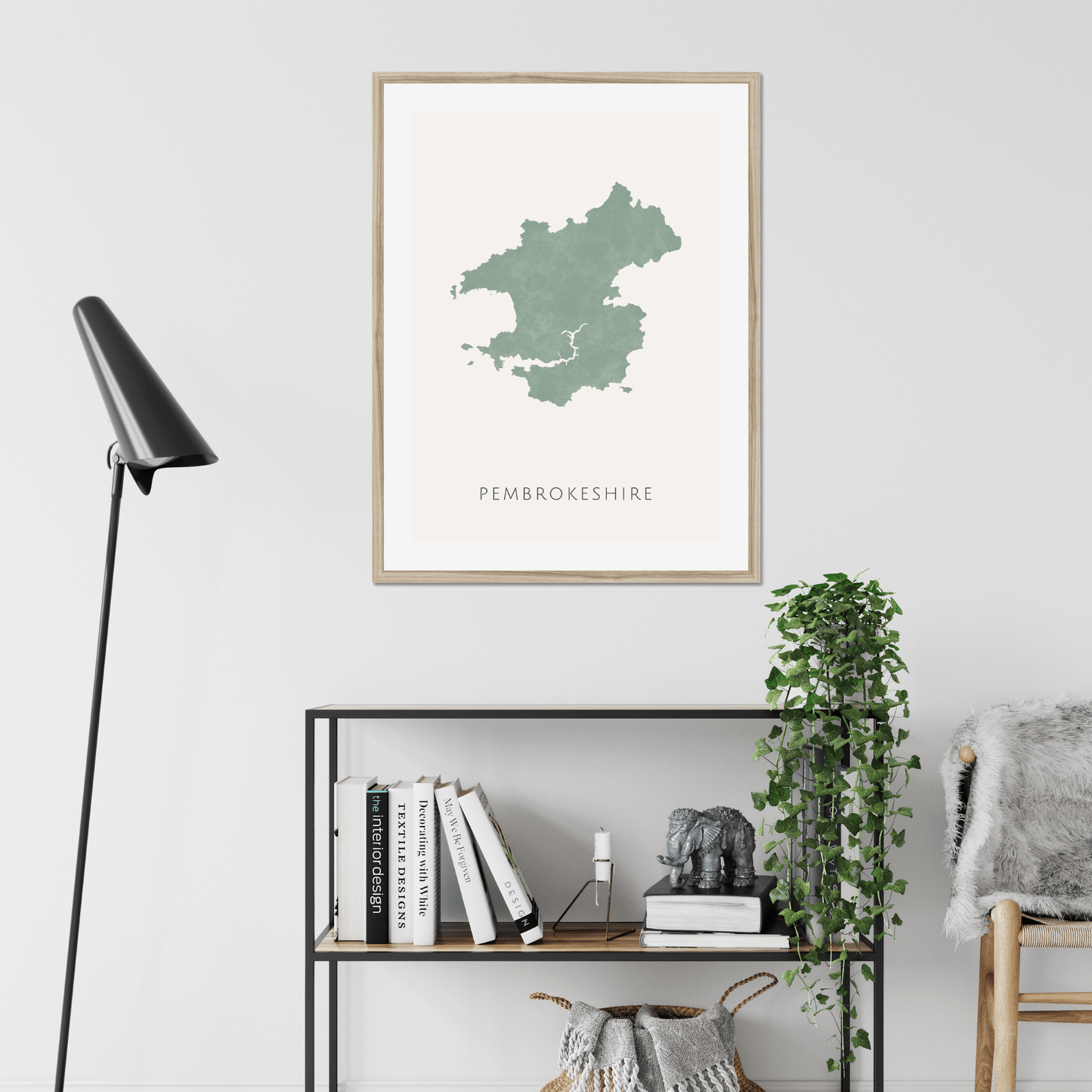 Pembrokeshire - Framed & Mounted Map