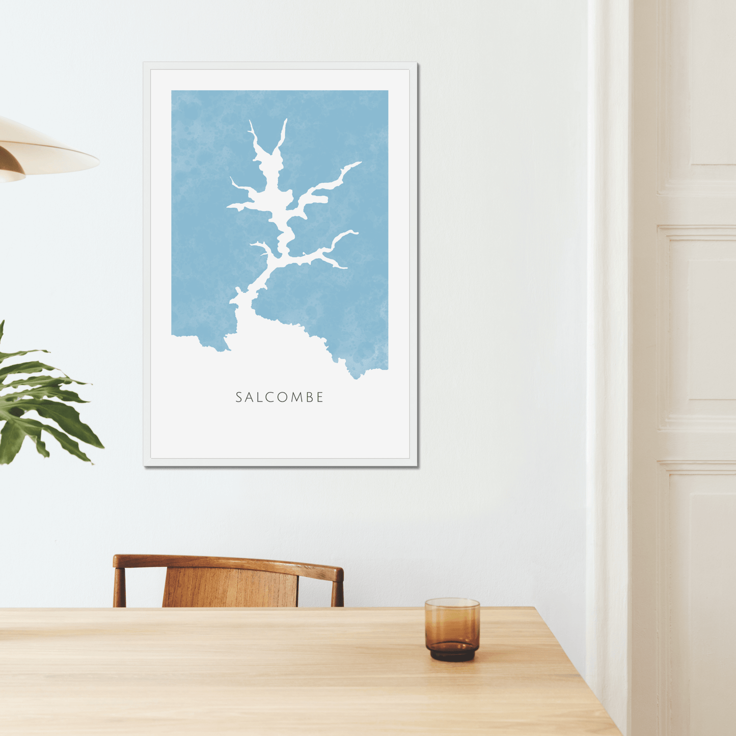Salcombe - Framed & Mounted Map