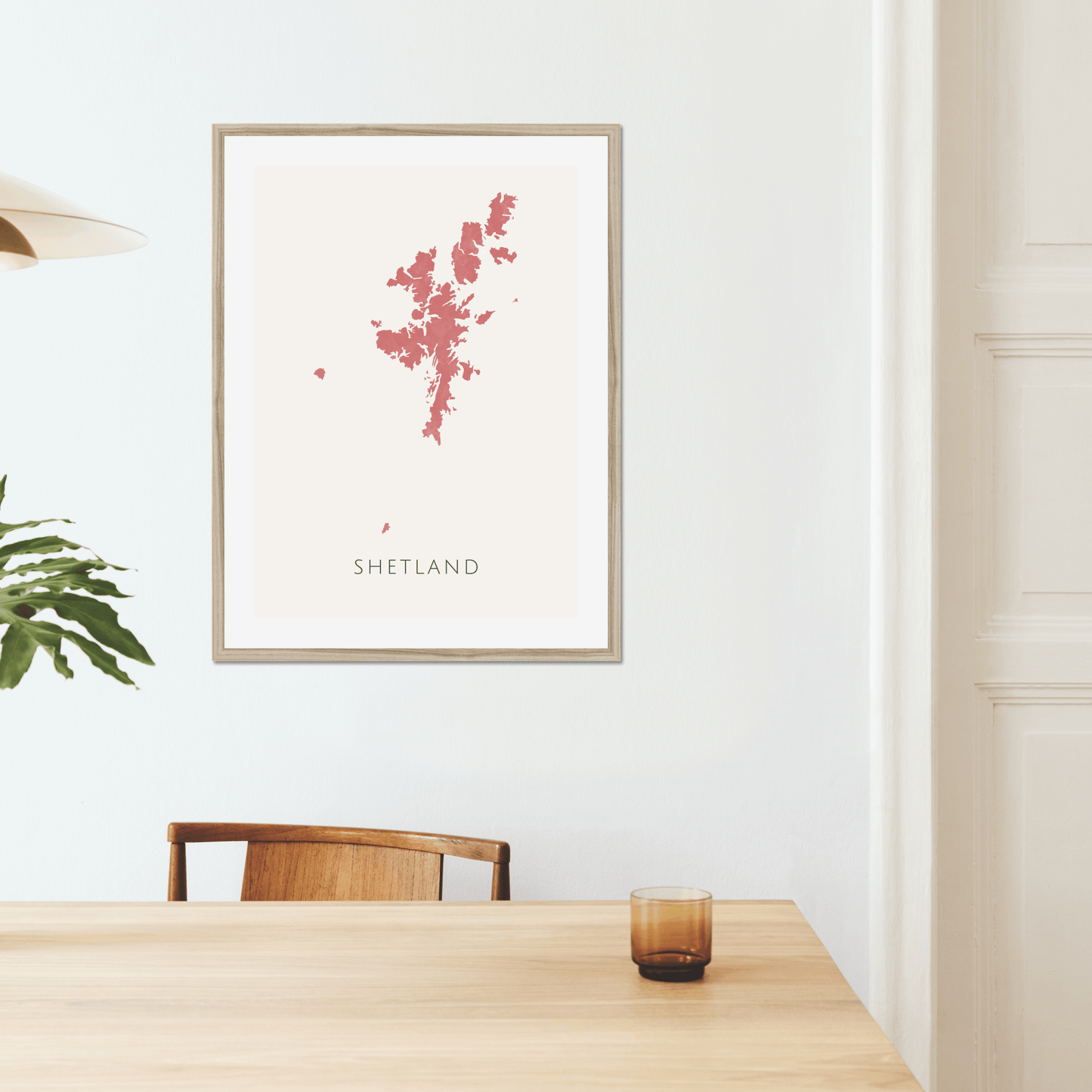Shetland - Framed & Mounted Map