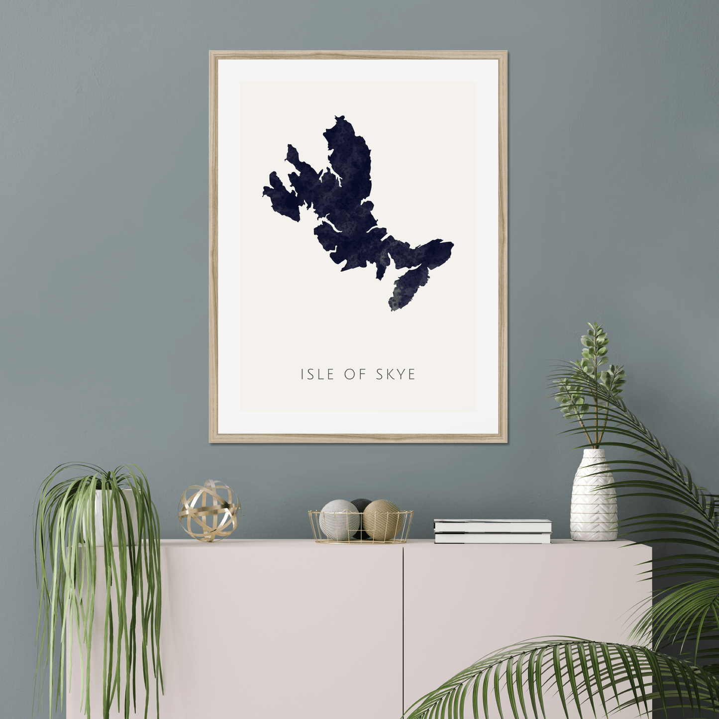 Skye - Framed & Mounted Map
