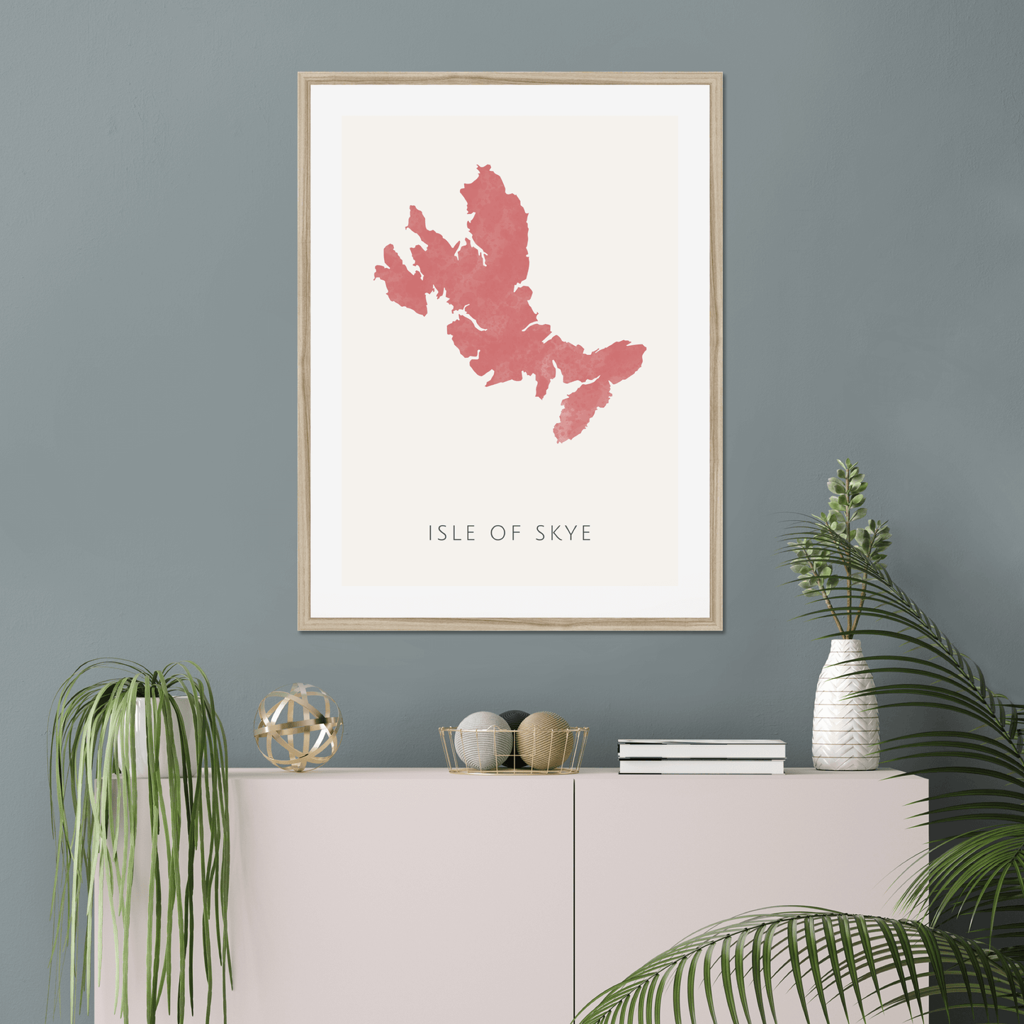 Skye - Framed & Mounted Map