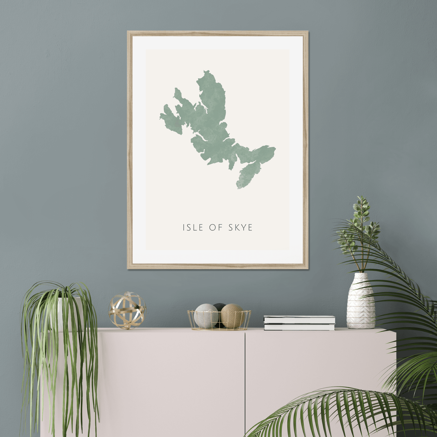 Skye - Framed & Mounted Map