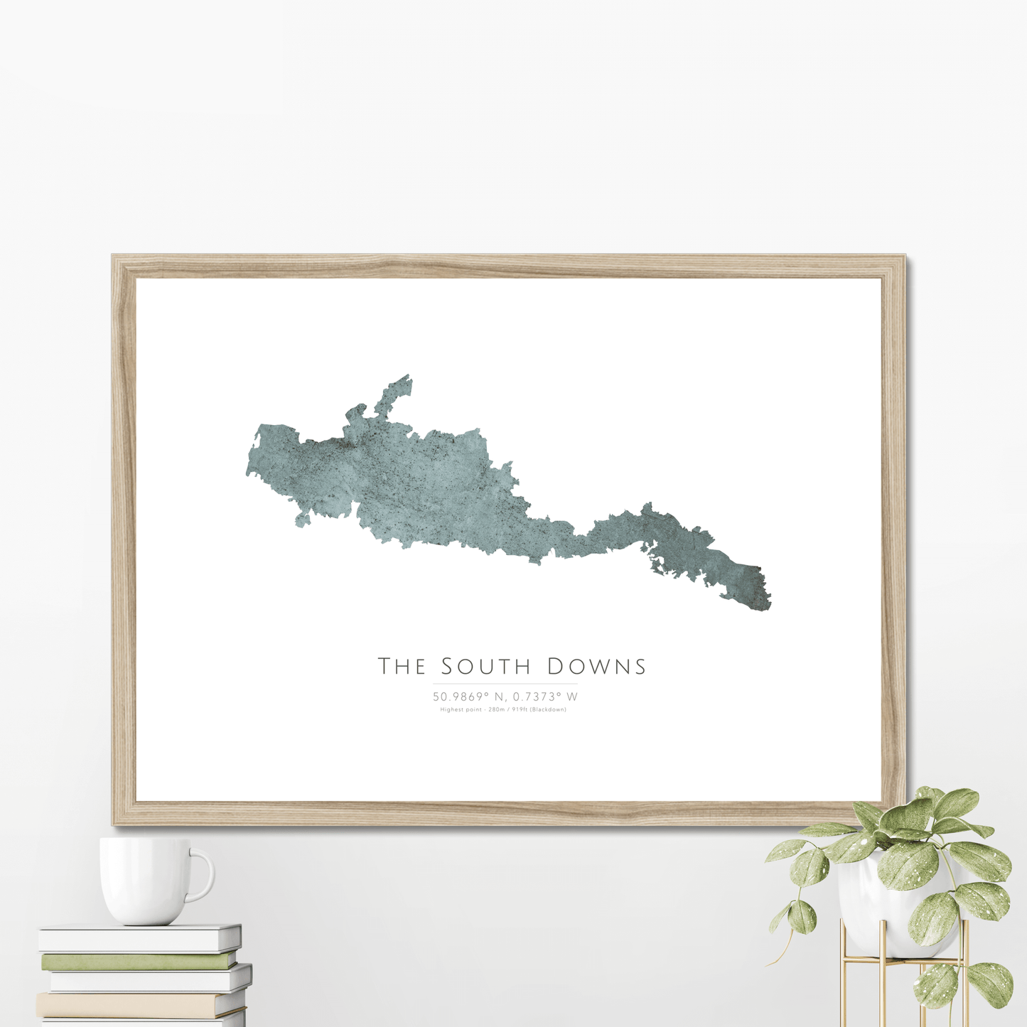 Map of The South Downs - Fine Art Print