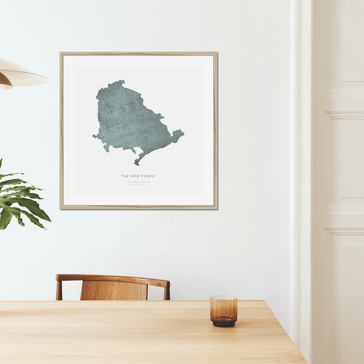 The New Forest - Framed & Mounted Map