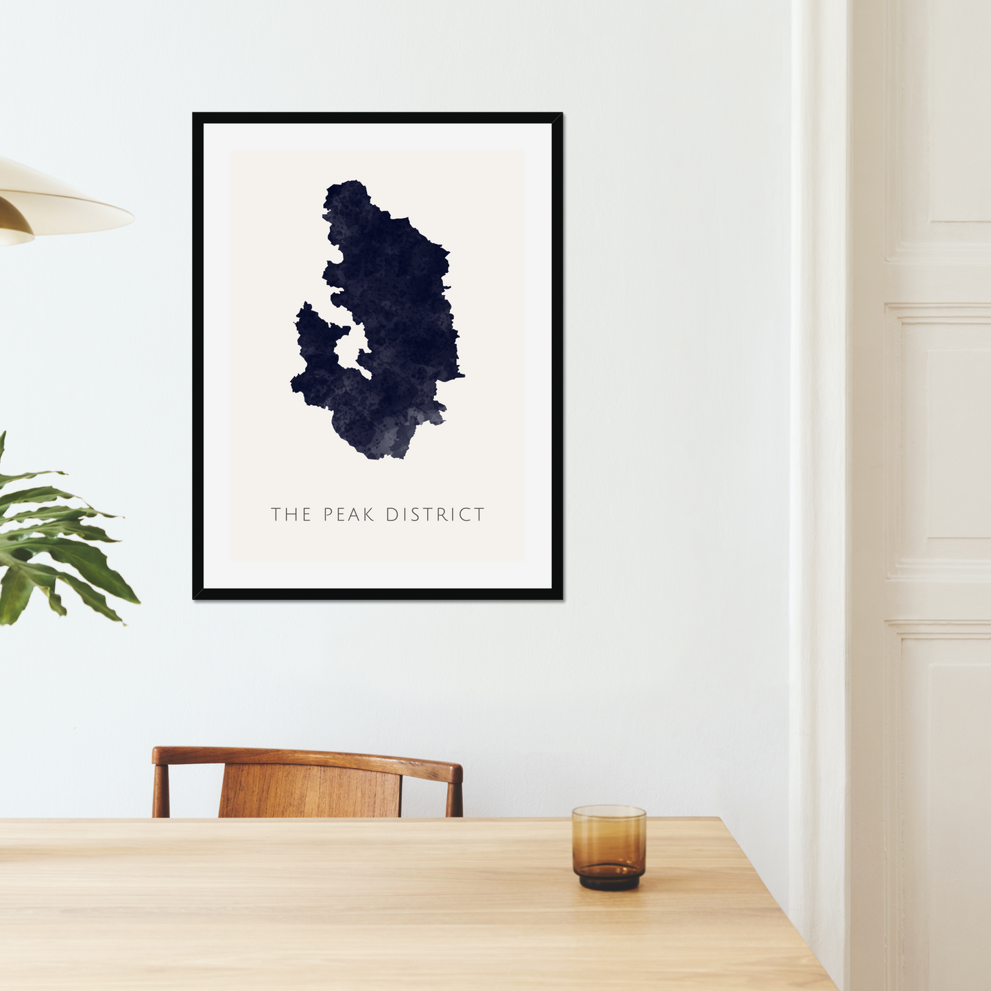 The Peak District - Framed & Mounted Map