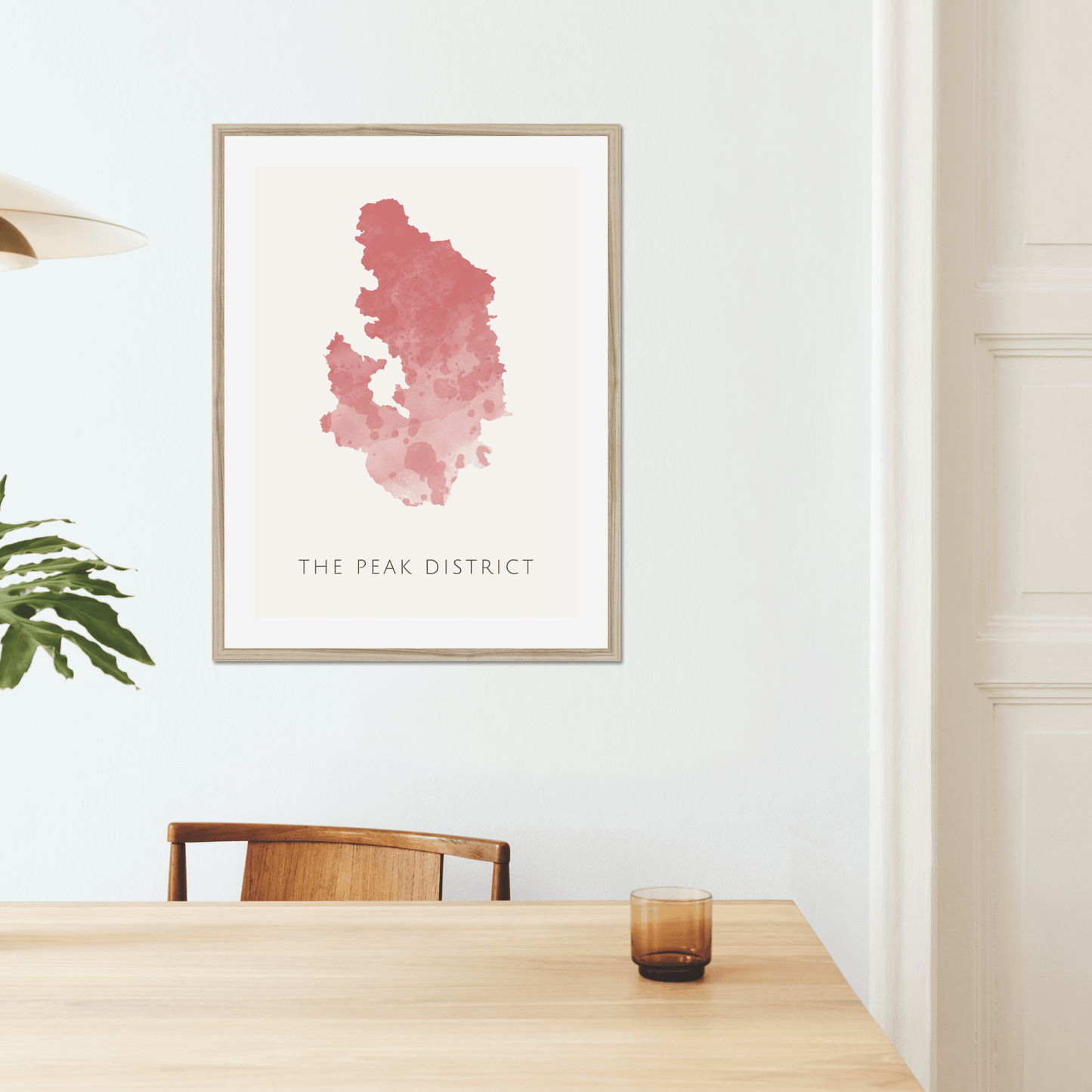 The Peak District - Framed & Mounted Map