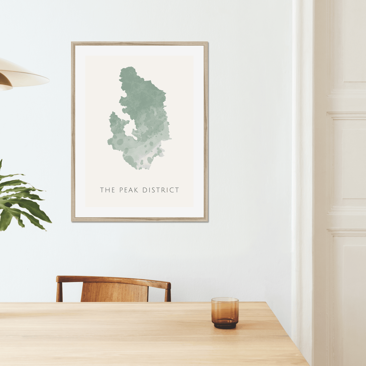 The Peak District - Framed & Mounted Map