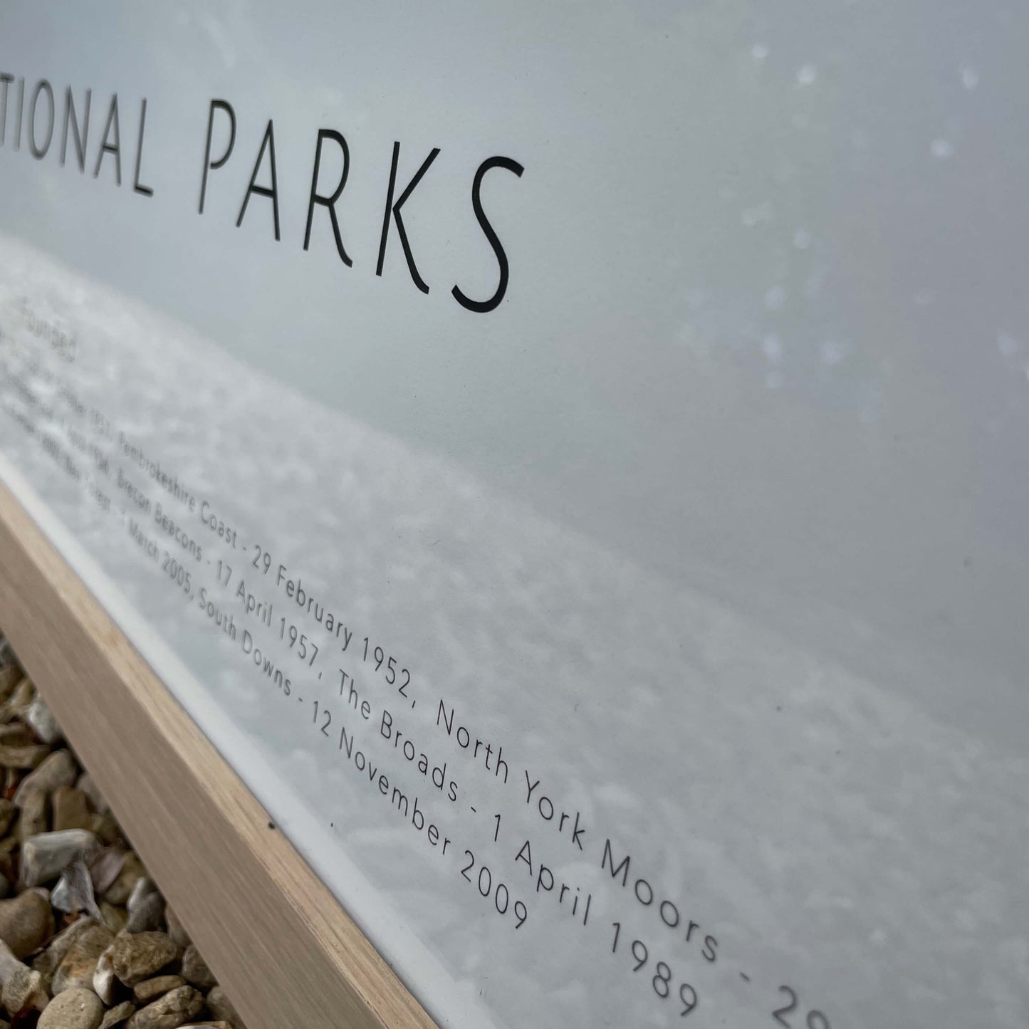 UK National Parks - Framed & Mounted Map