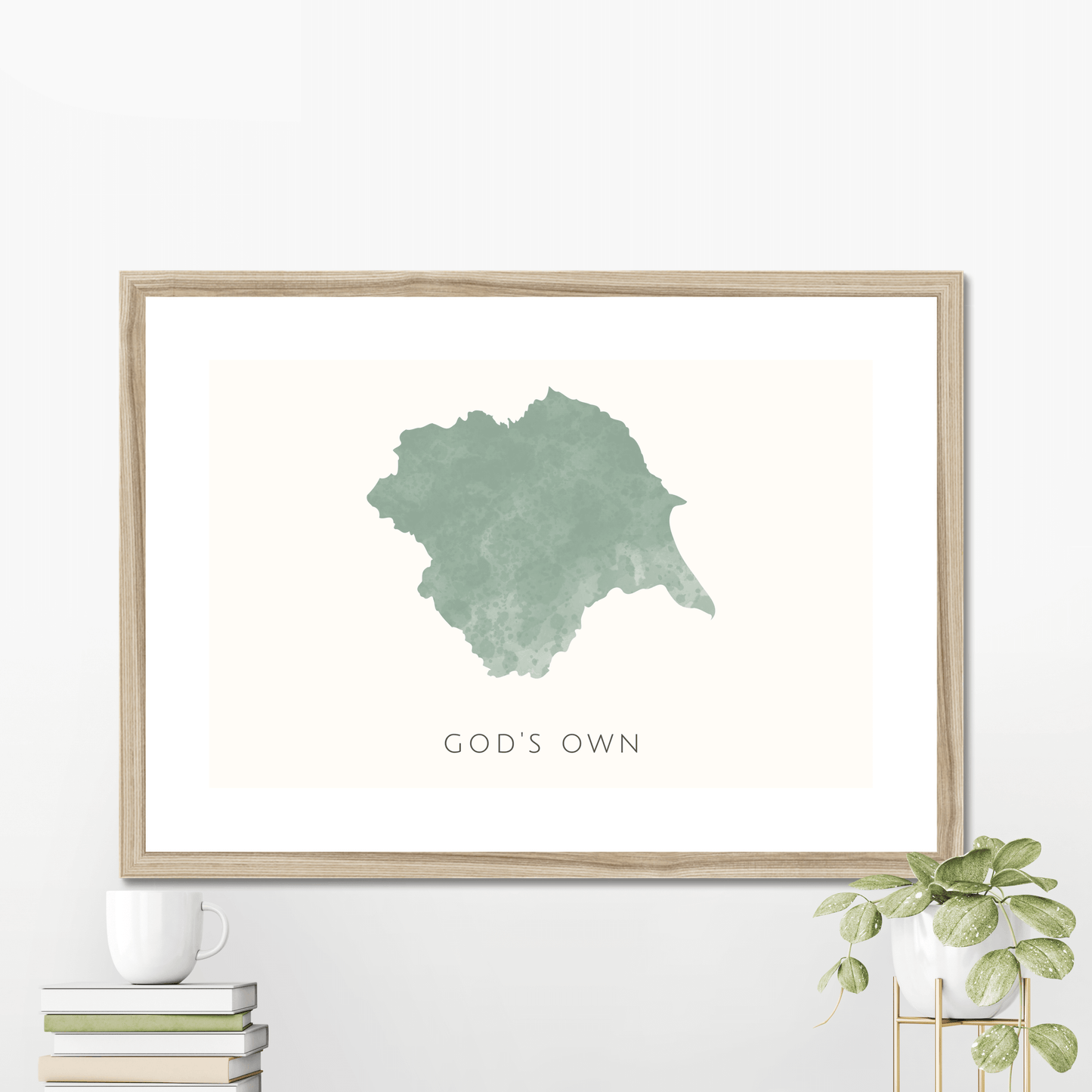 Yorkshire - Framed & Mounted Map
