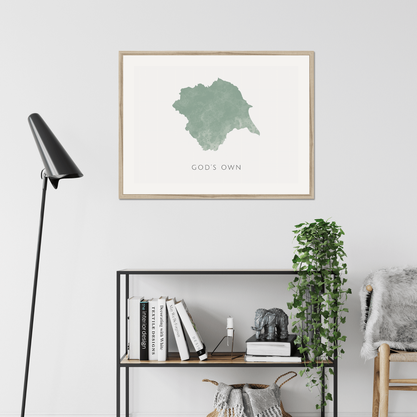 Yorkshire - Framed & Mounted Map