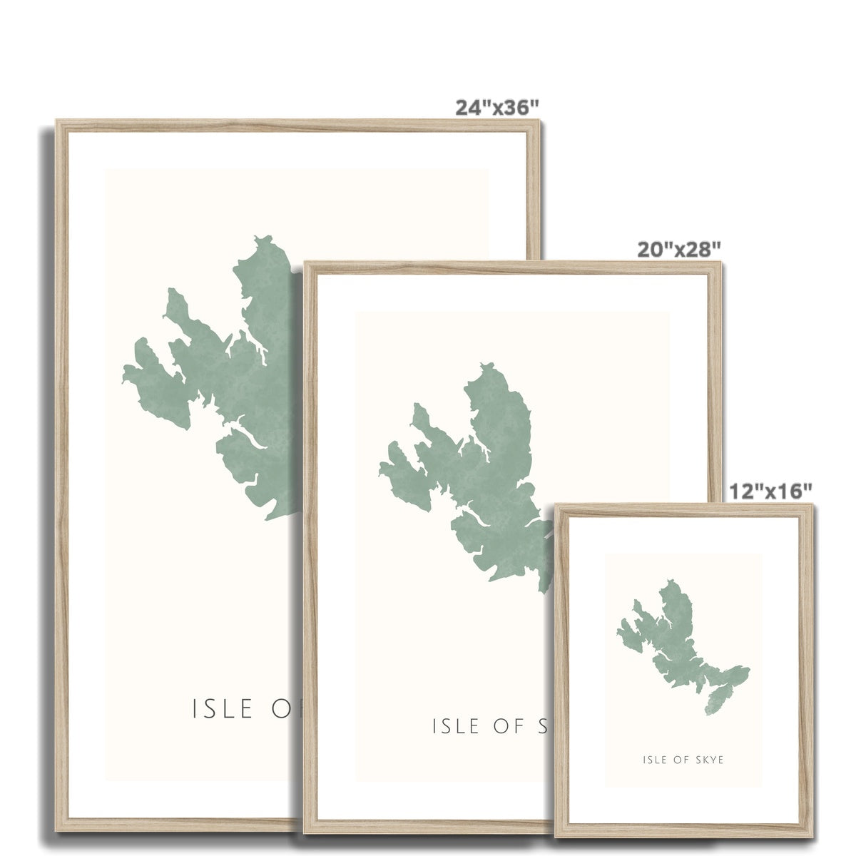 Skye - Framed & Mounted Map