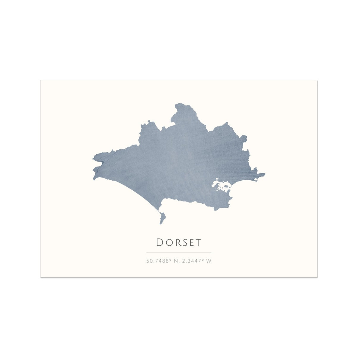 Map of Dorset - Fine Art Print