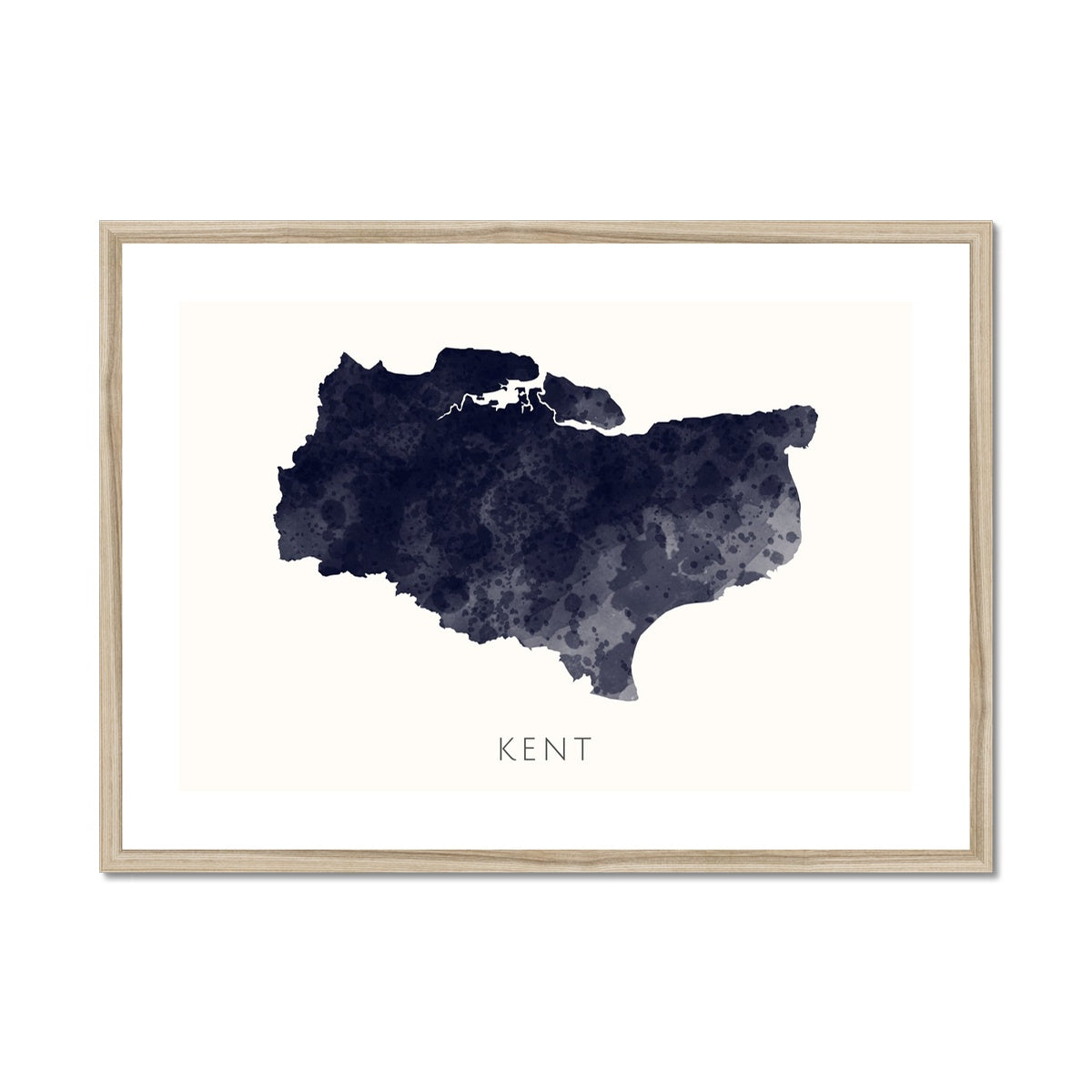 Kent - Framed & Mounted Map