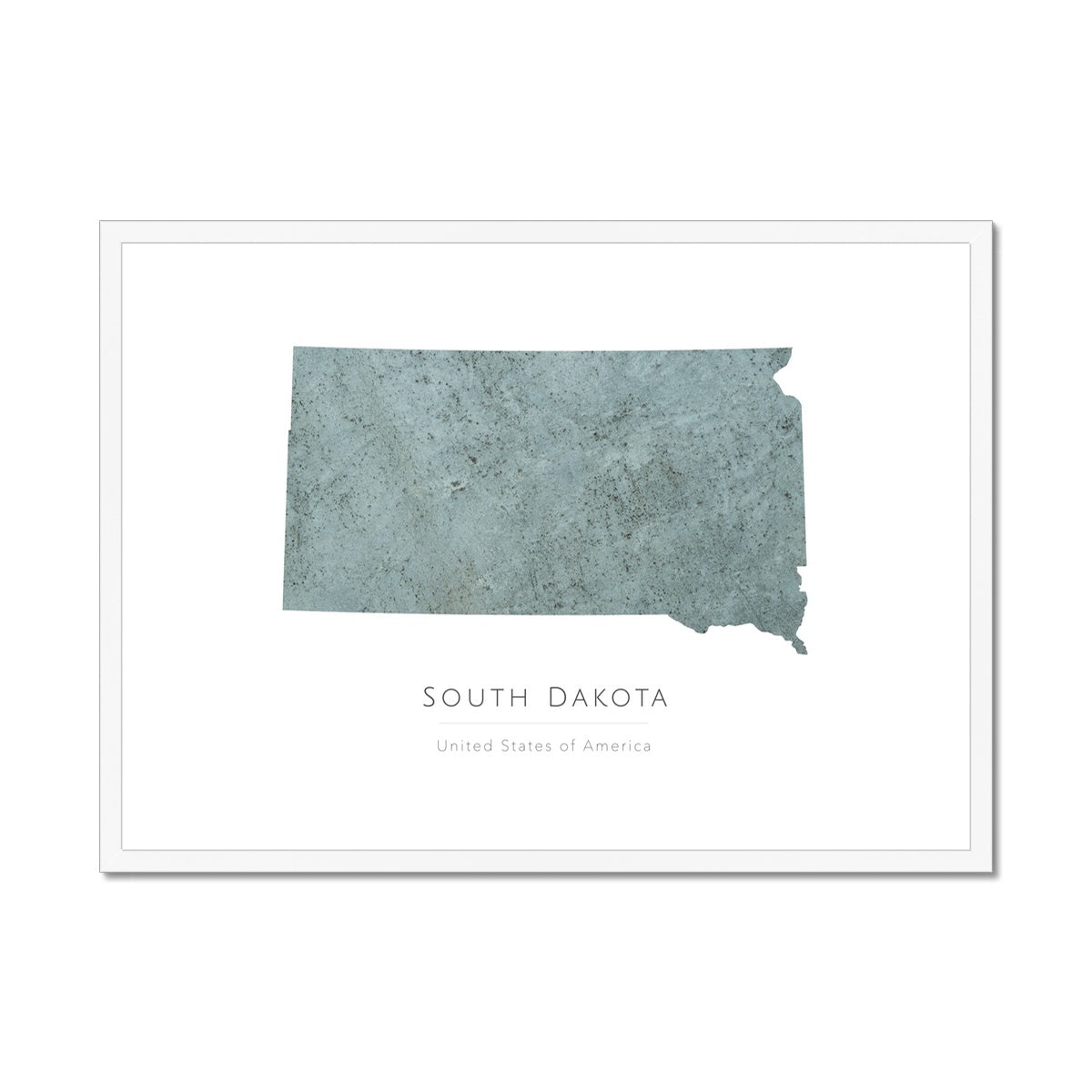 South Dakota - Framed & Mounted Map