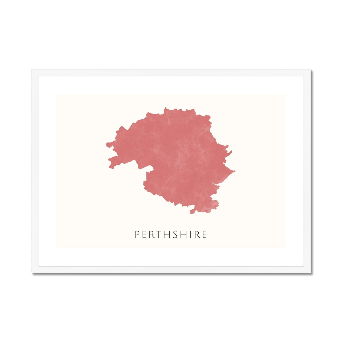 Perthshire - Framed & Mounted Map