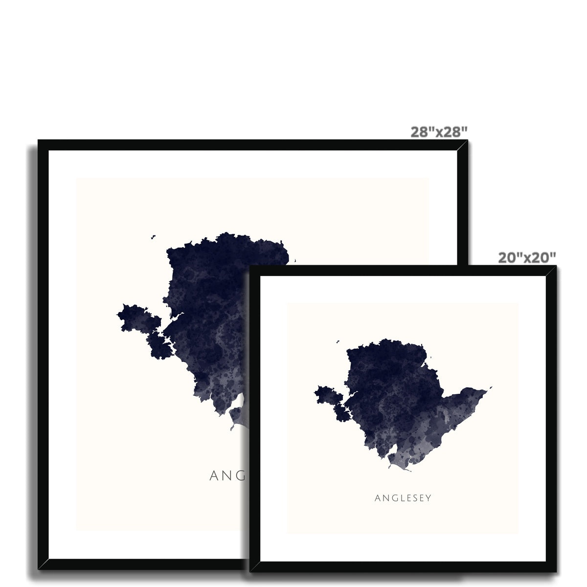 Anglesey - Framed & Mounted Map