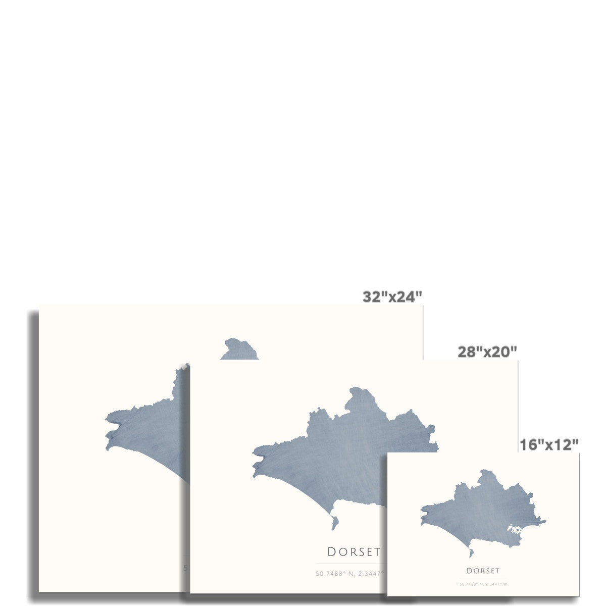Map of Dorset - Fine Art Print