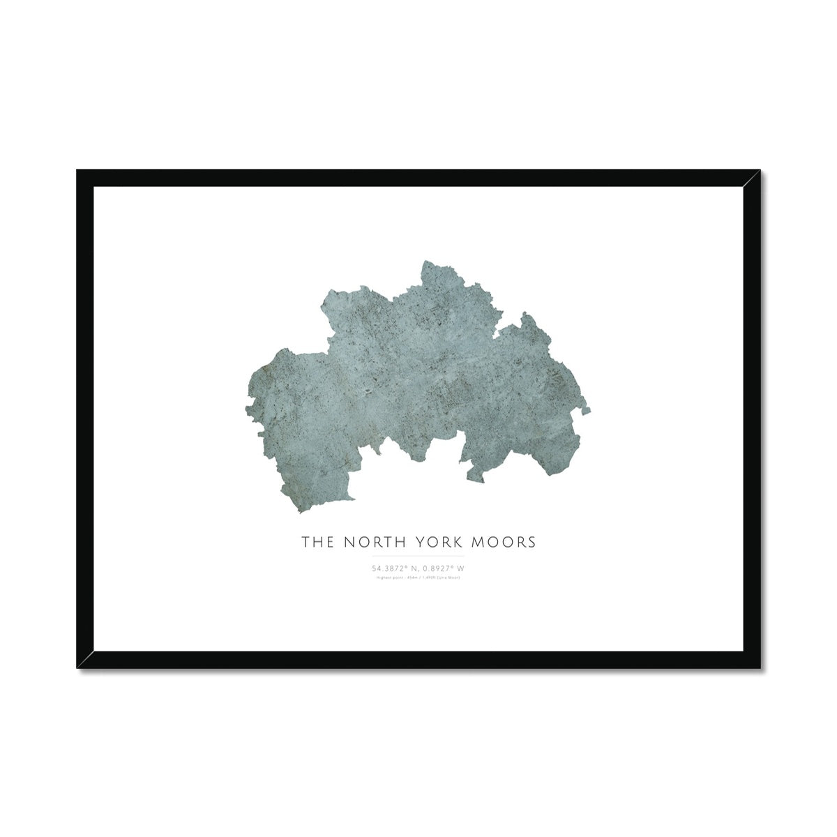 North York Moors - Framed & Mounted Map