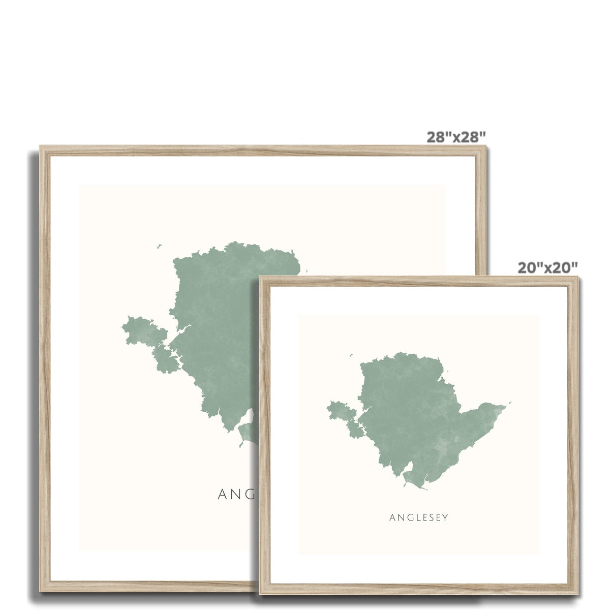 Anglesey - Framed & Mounted Map