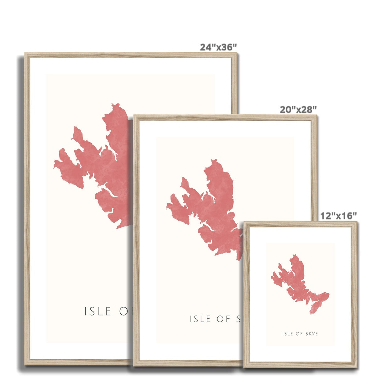 Skye - Framed & Mounted Map