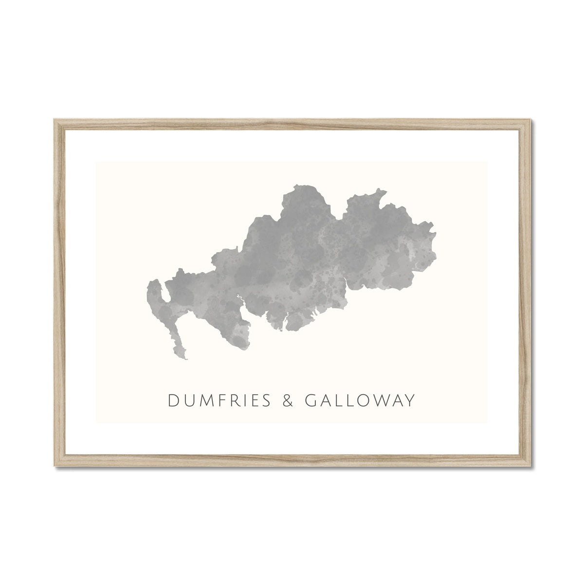 Dumfries & Galloway - Framed & Mounted Map