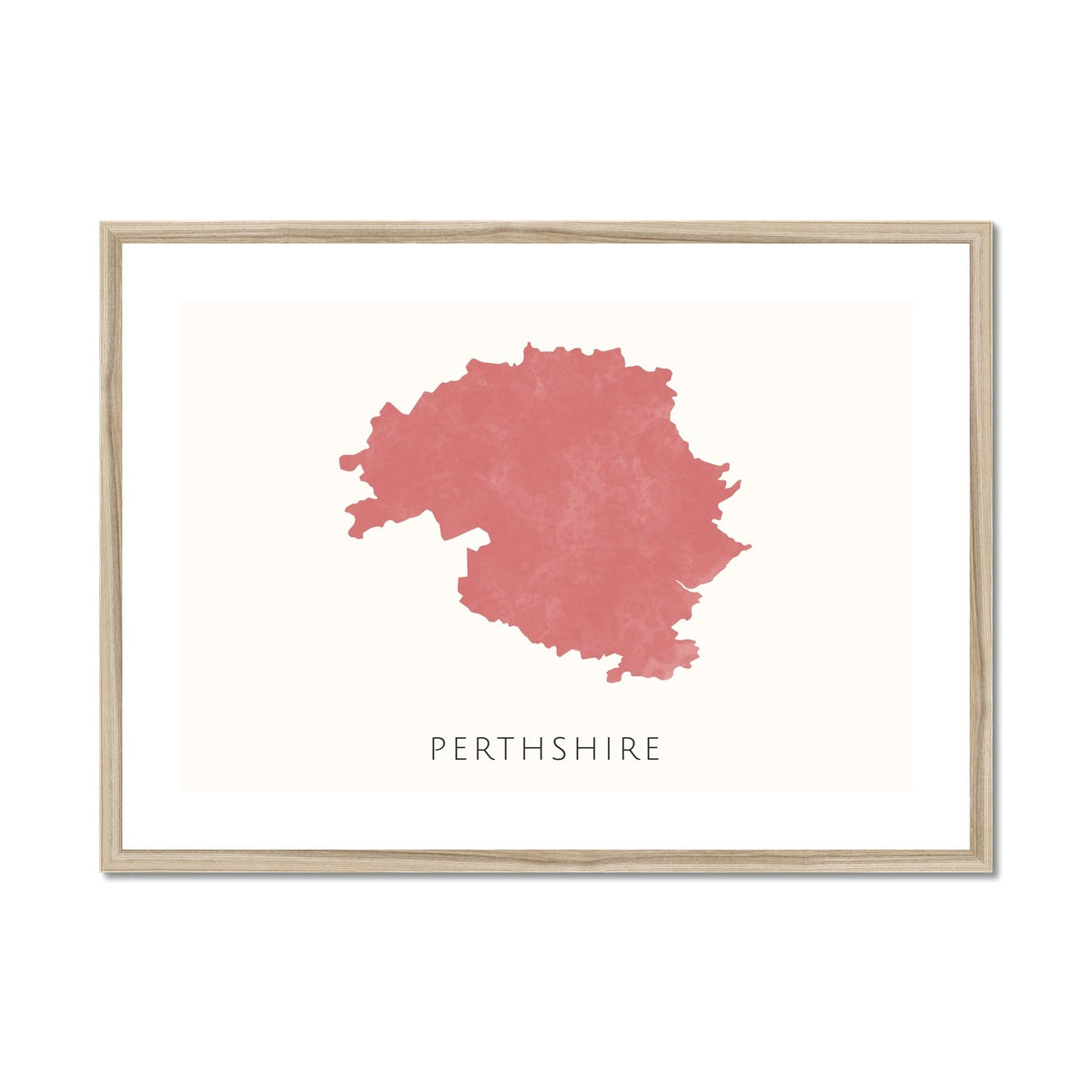 Perthshire - Framed & Mounted Map
