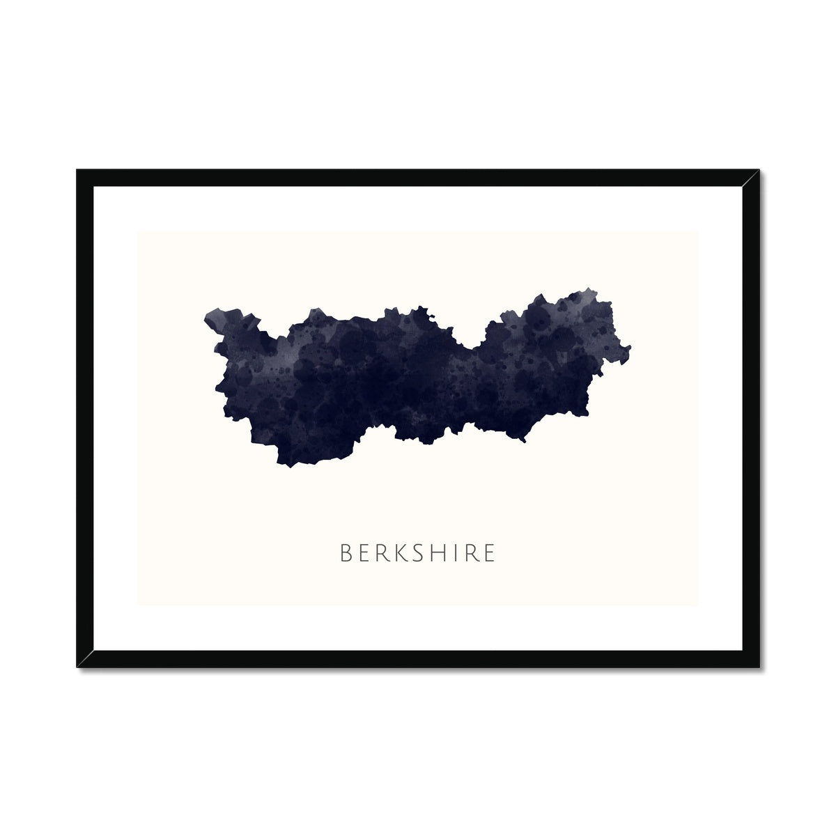 Berkshire - Framed & Mounted Map