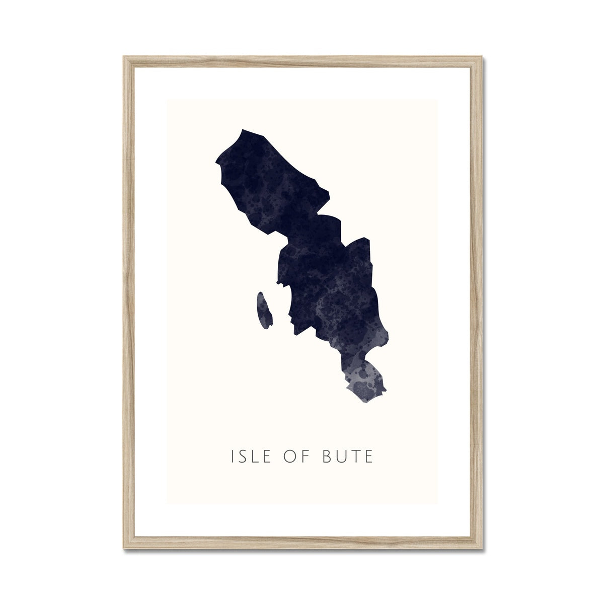 Bute - Framed & Mounted Map
