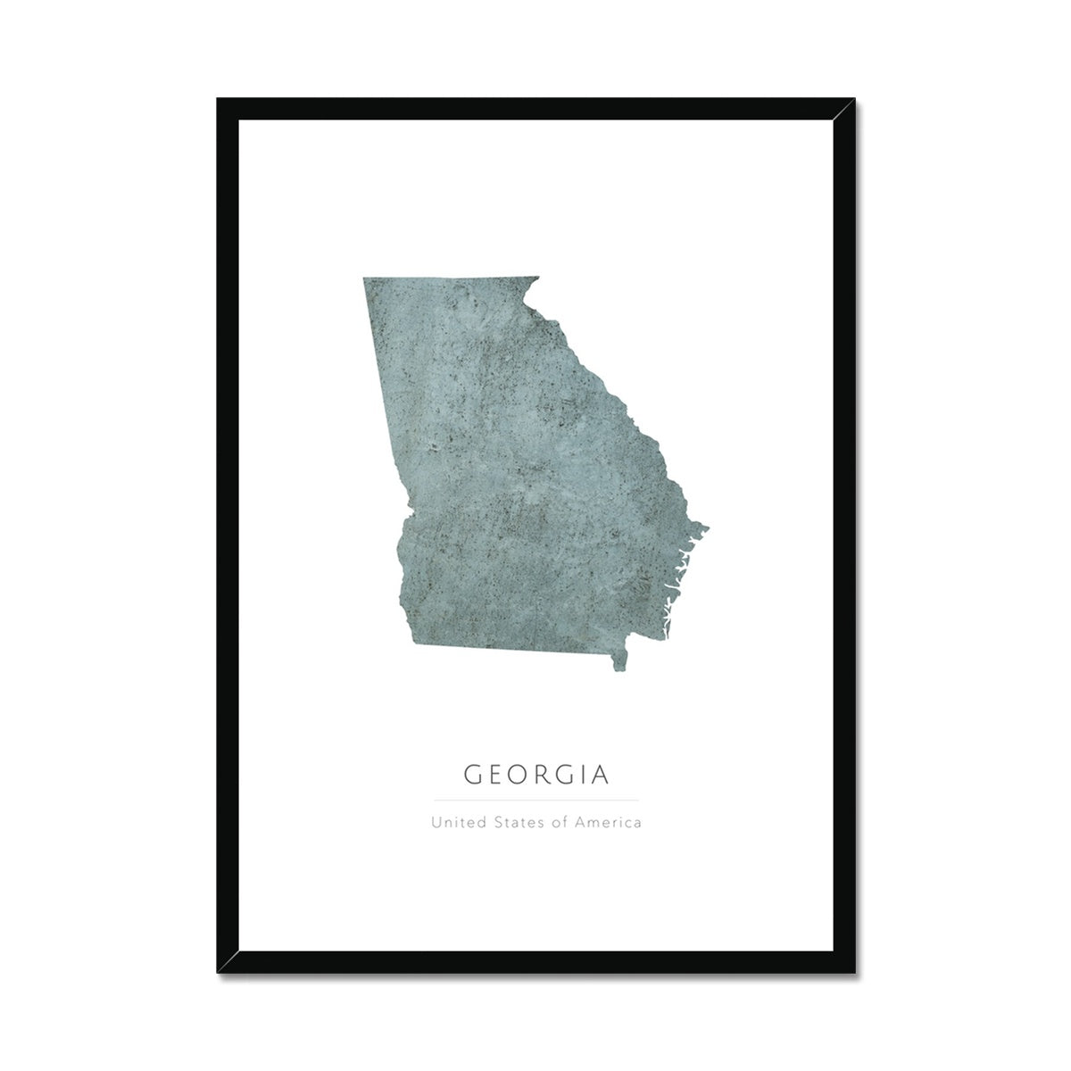 Georgia - Framed & Mounted Map