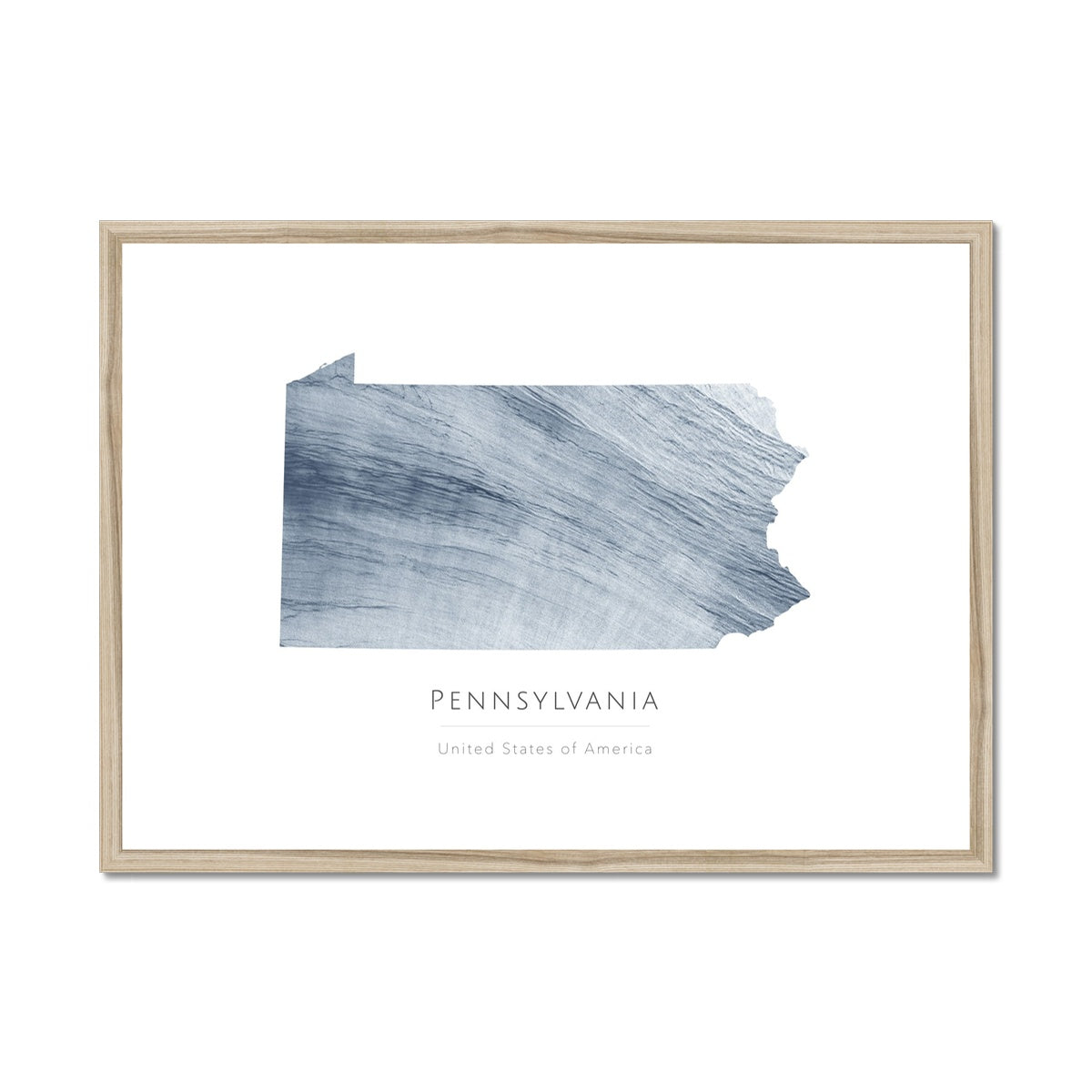 Pennsylvania - Framed & Mounted Map
