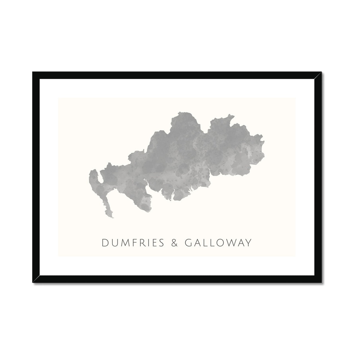 Dumfries & Galloway - Framed & Mounted Map