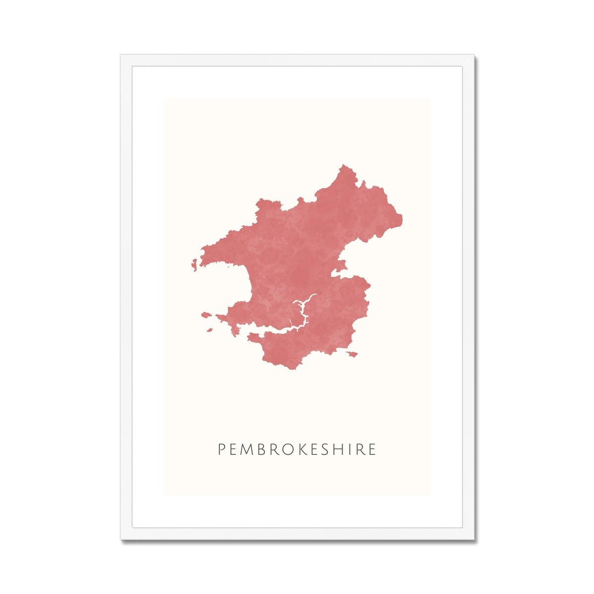 Pembrokeshire - Framed & Mounted Map