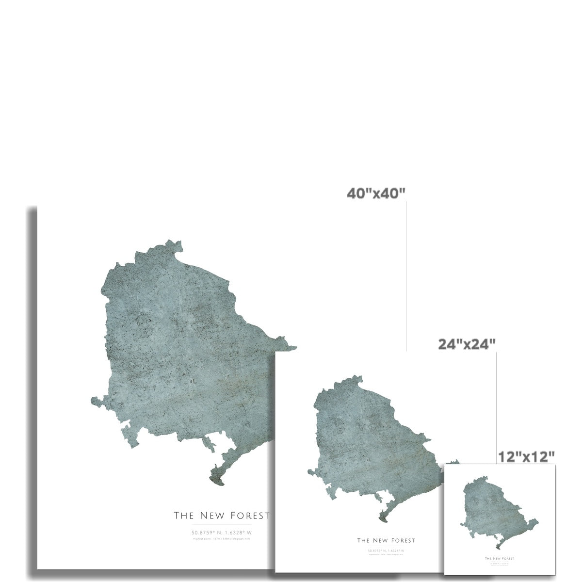Map of The New Forest - Fine Art Print