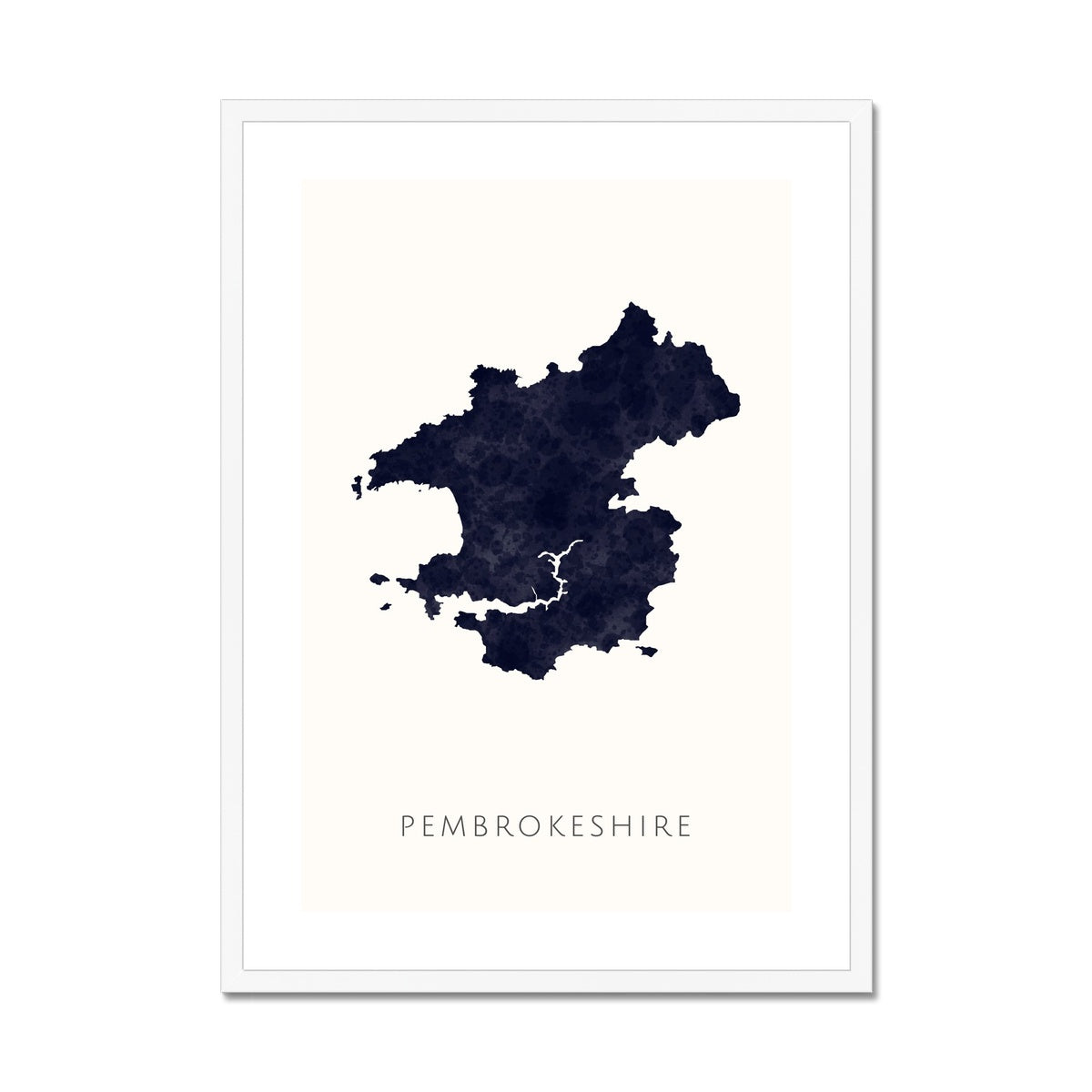Pembrokeshire - Framed & Mounted Map