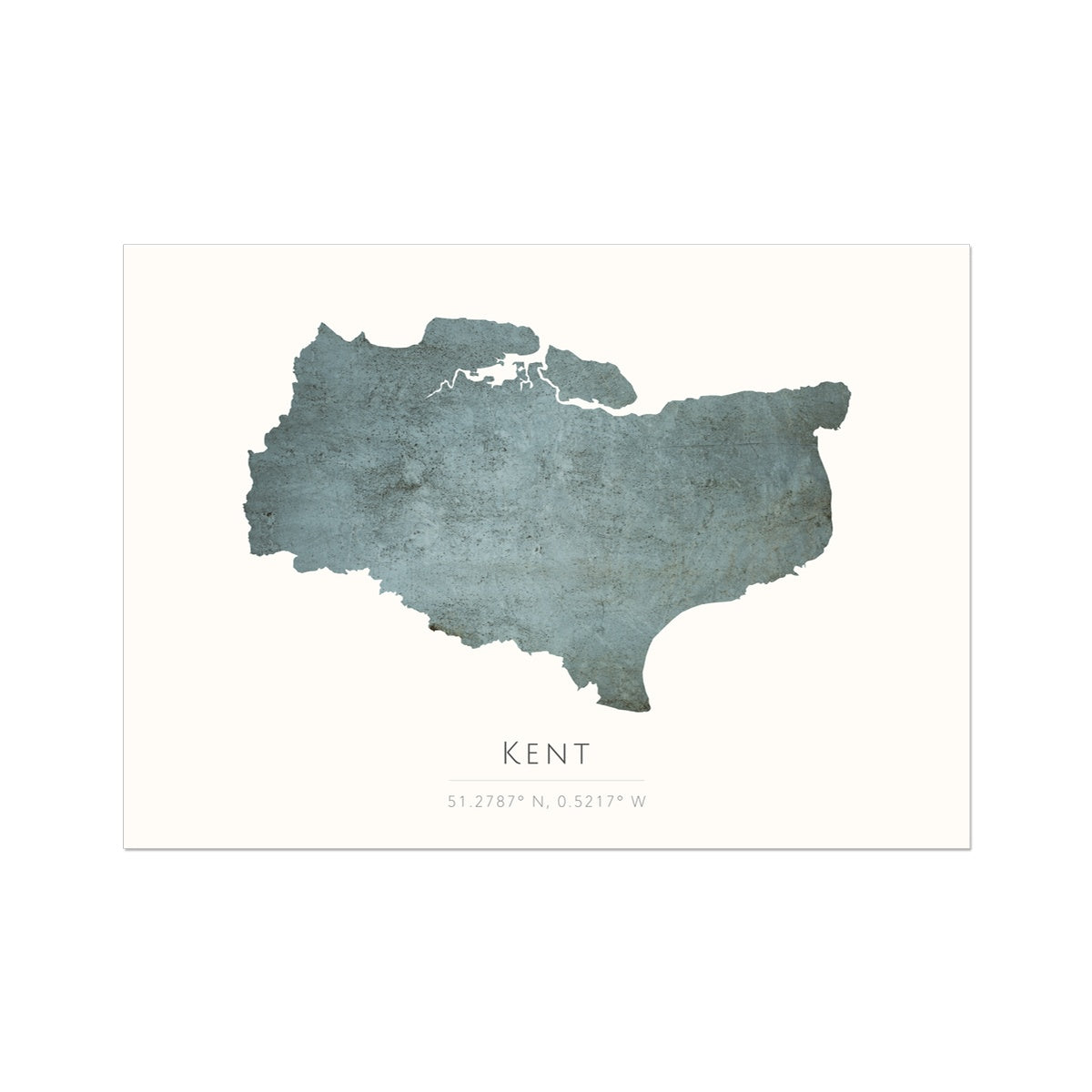 Map of Kent - Fine Art Print