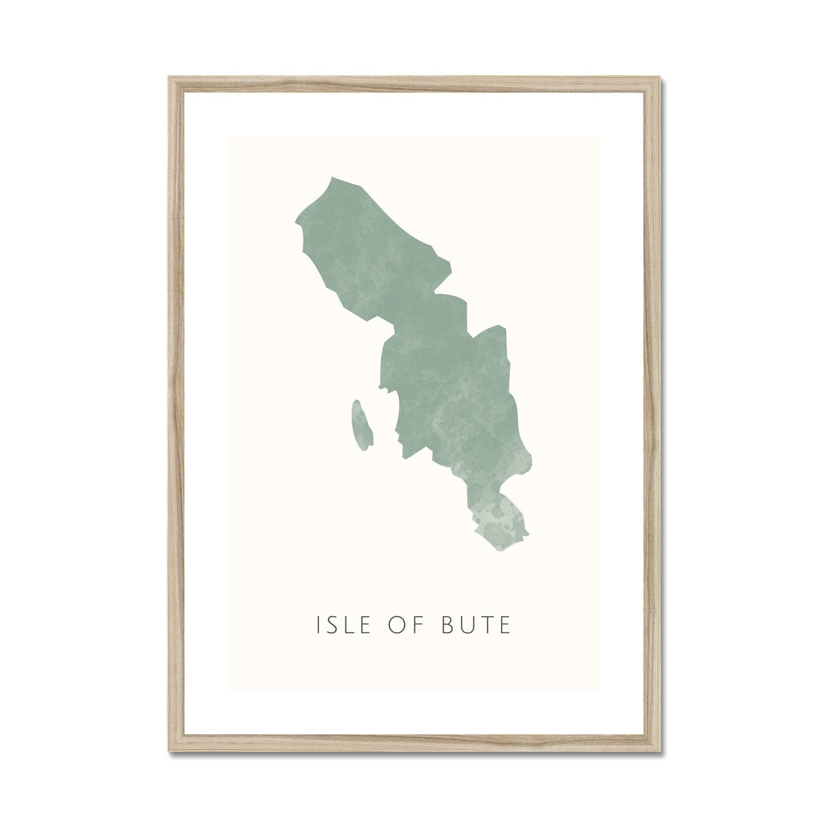Bute - Framed & Mounted Map