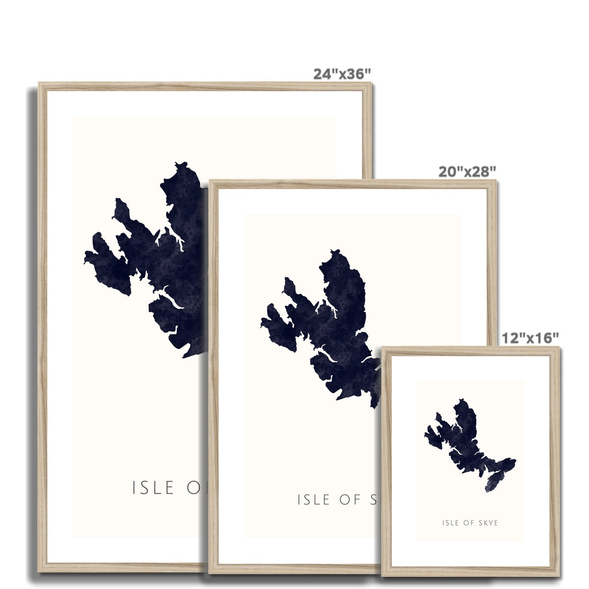 Skye - Framed & Mounted Map