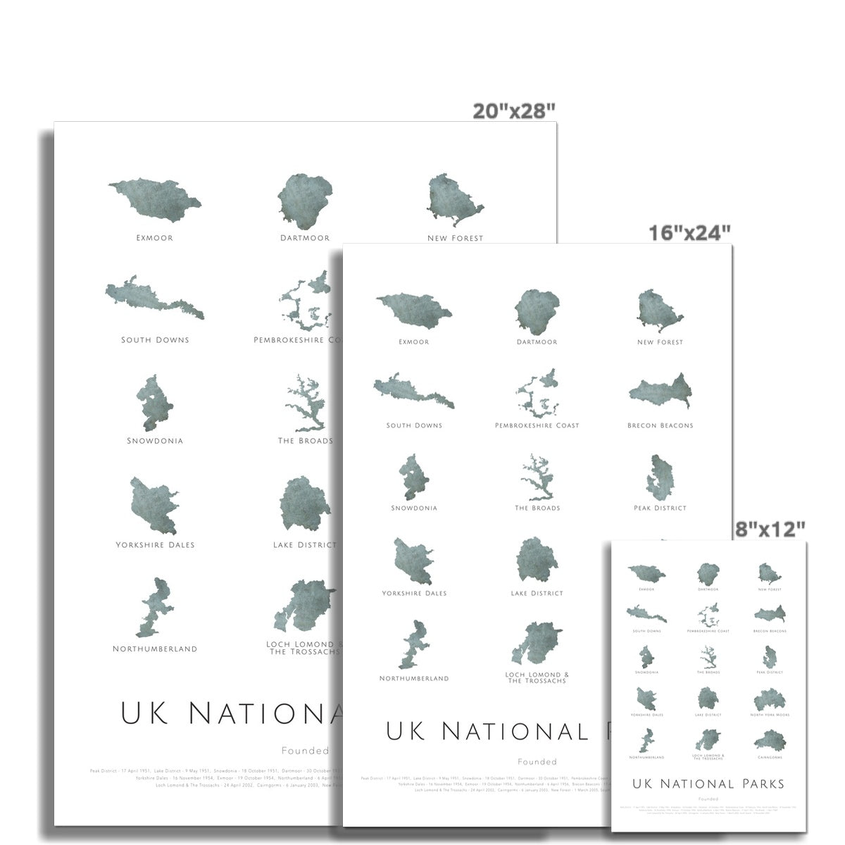 UK National Parks - Hahnemühle German Etching Print